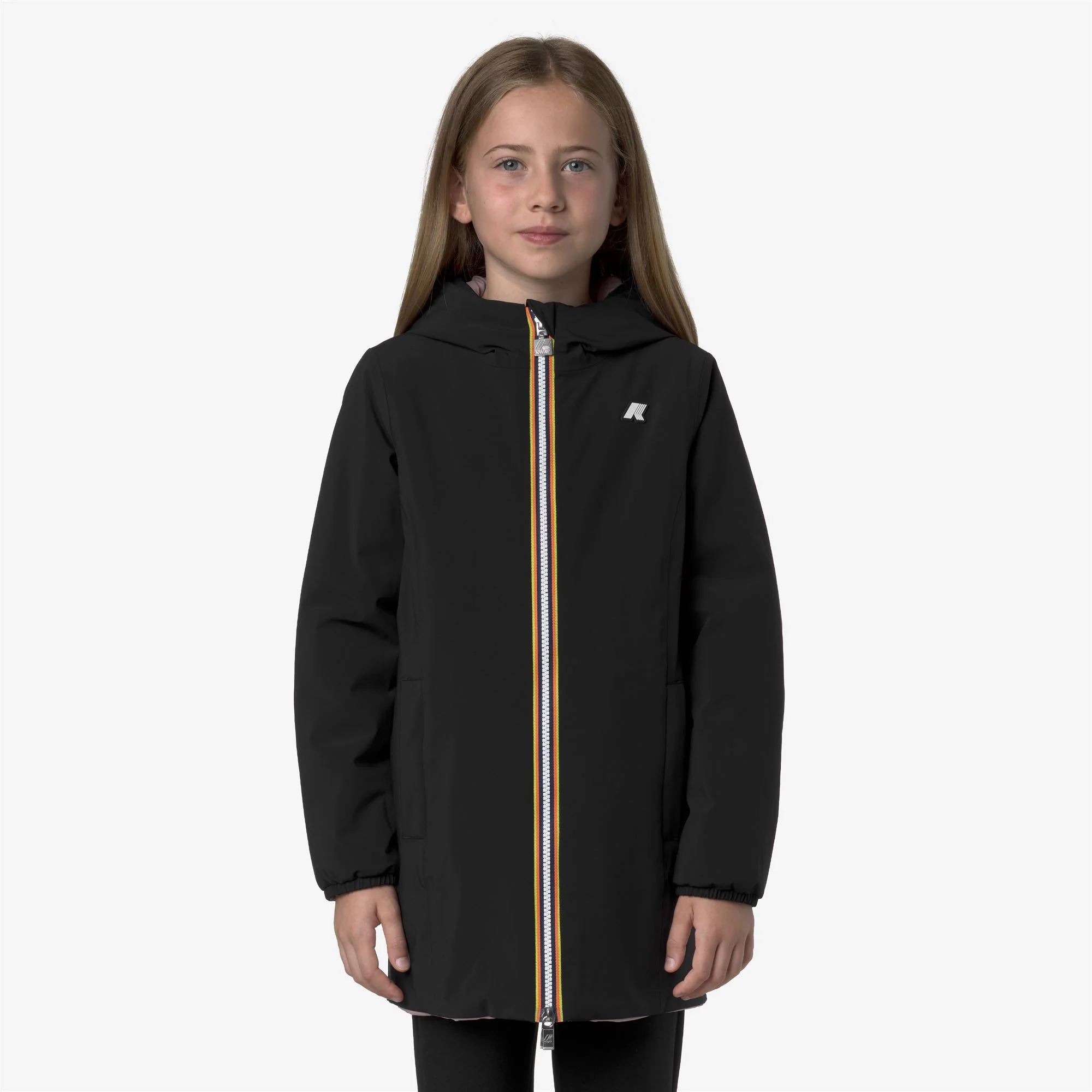 P. DENISE ST WARM REVERSIBLE - Jackets - Mid - Girl - BLACK PURE-ROSE PINKISH - Image 4