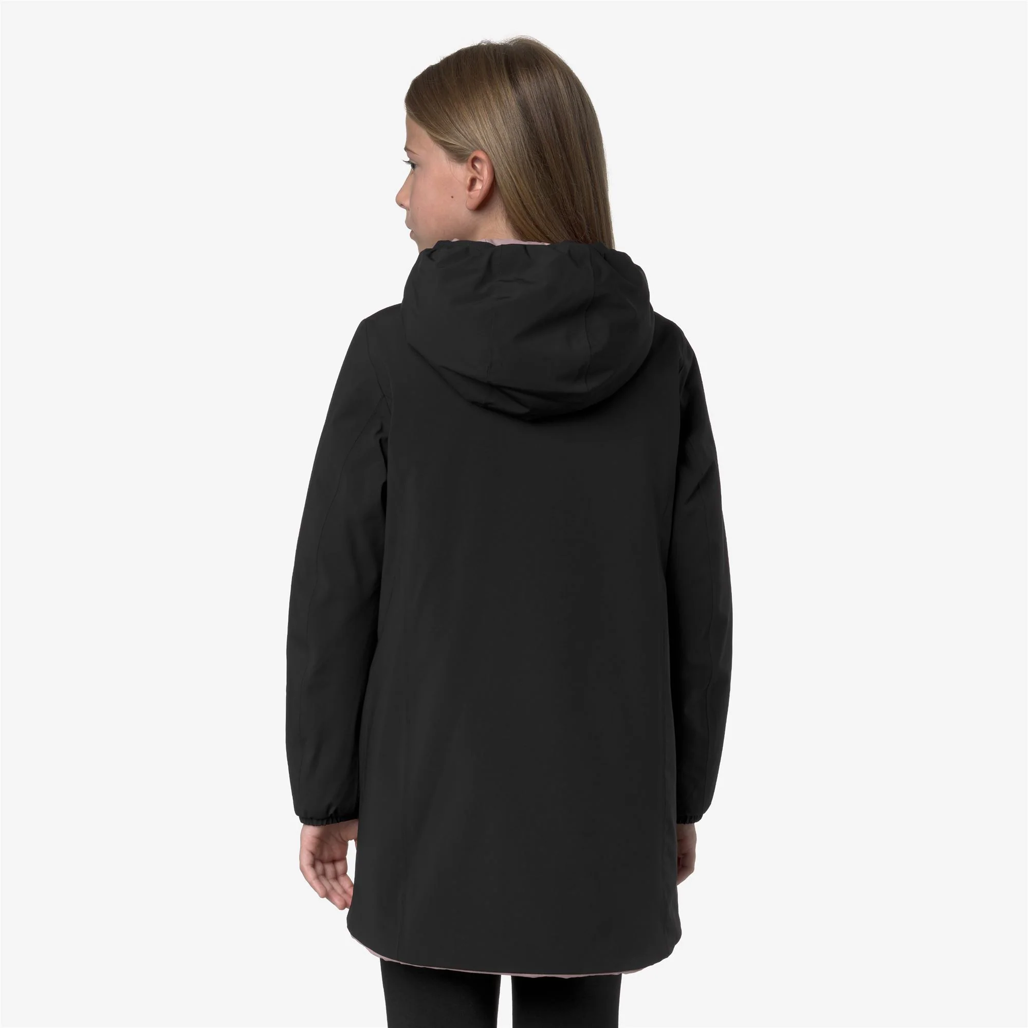 P. DENISE ST WARM REVERSIBLE - Jackets - Mid - Girl - BLACK PURE-ROSE PINKISH - Image 6