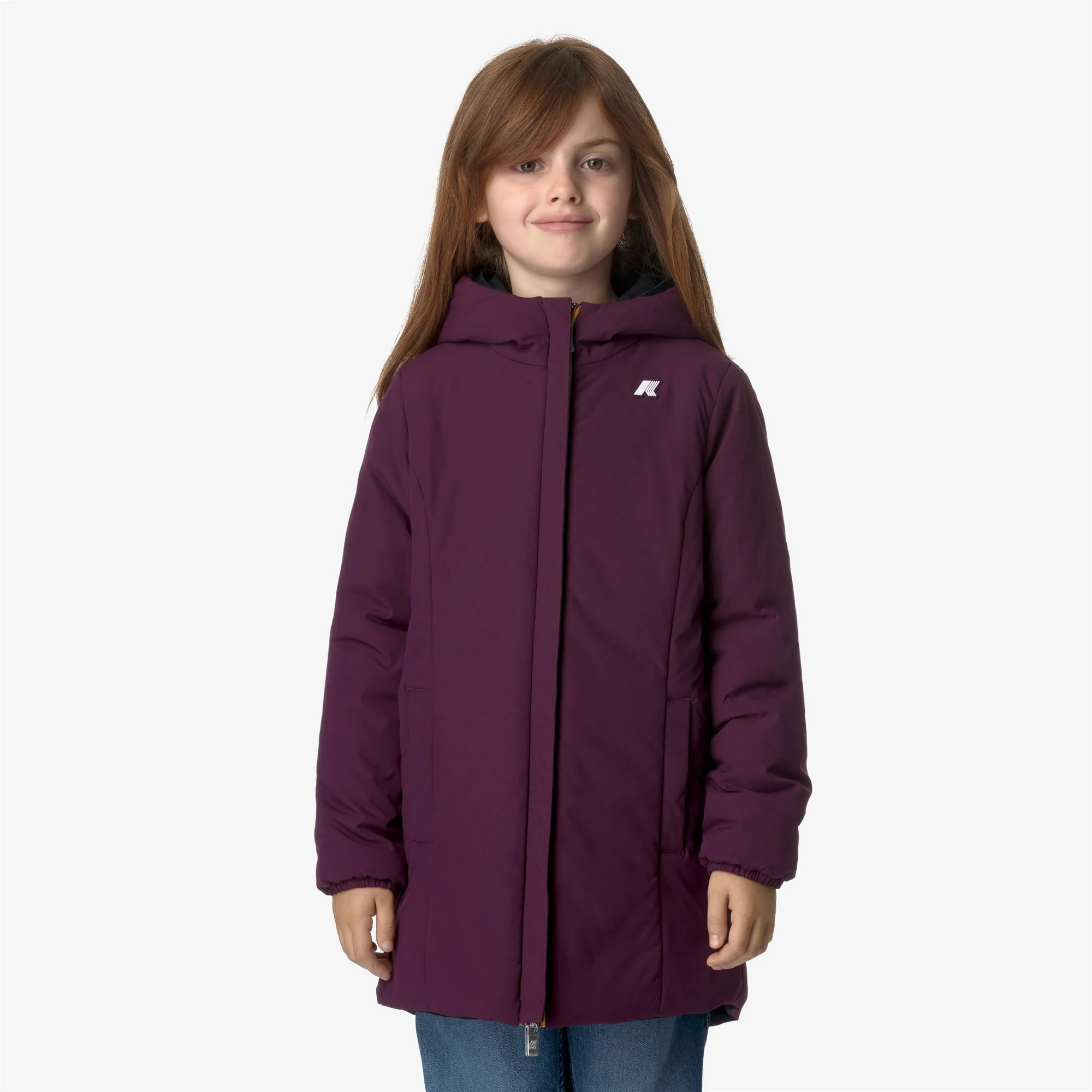P. DENISE ST WARM REVERSIBLE - Jackets - Mid - Girl - BLACK PURE-VIOLET DK PURPLE - Image 3