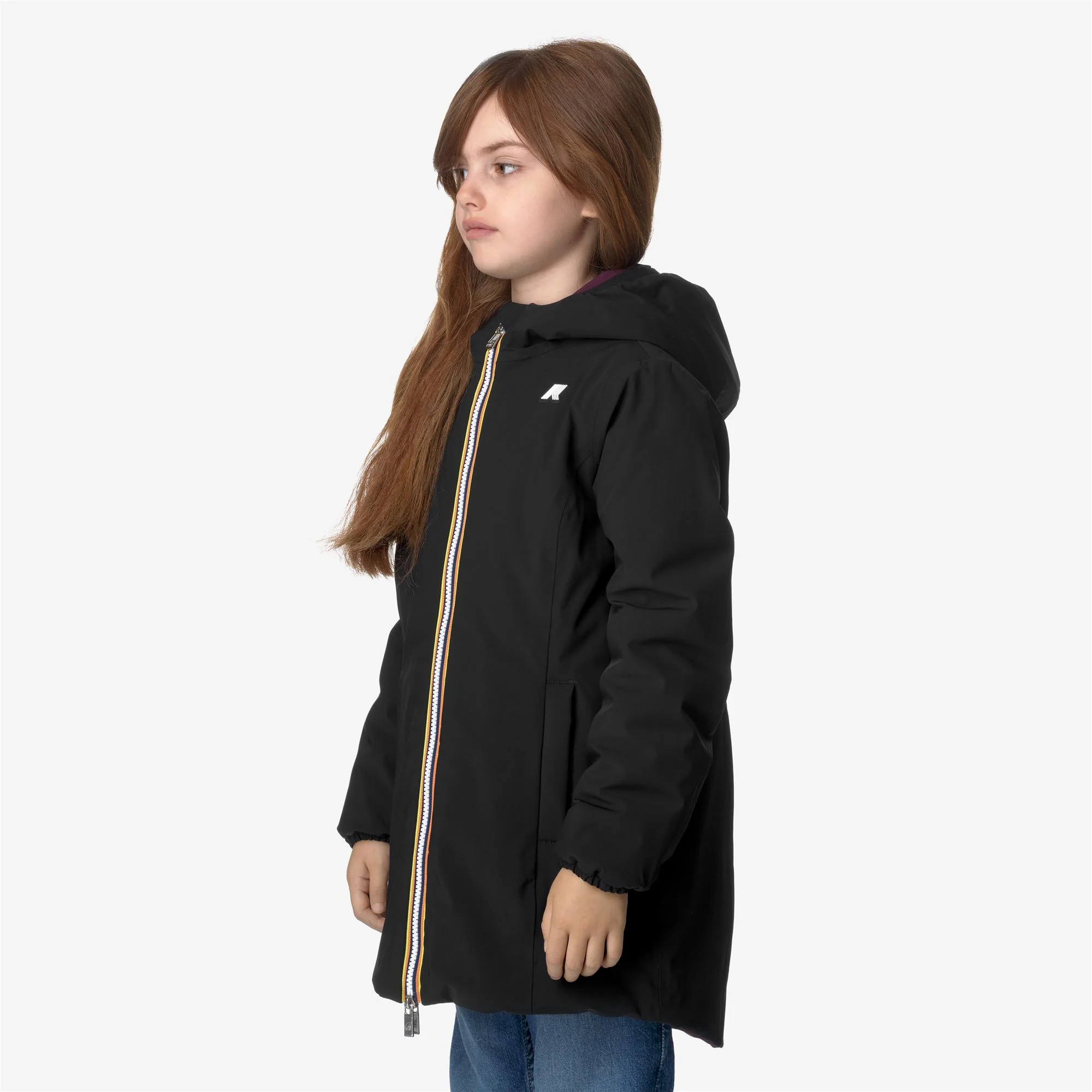 P. DENISE ST WARM REVERSIBLE - Jackets - Mid - Girl - BLACK PURE-VIOLET DK PURPLE - Image 5