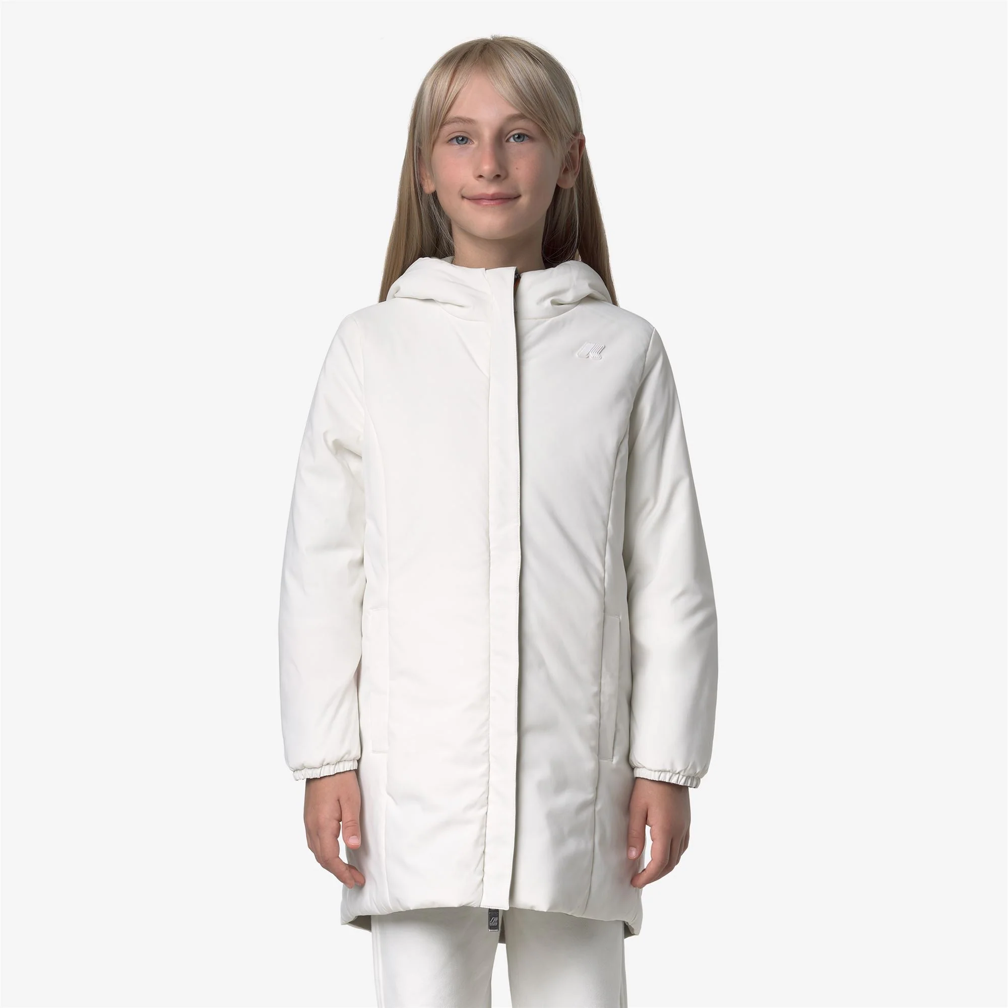 P. DENISE ST WARM REVERSIBLE - Jackets - Mid - Girl - GREEN OAK-WHITE GARDENIA - Image 3