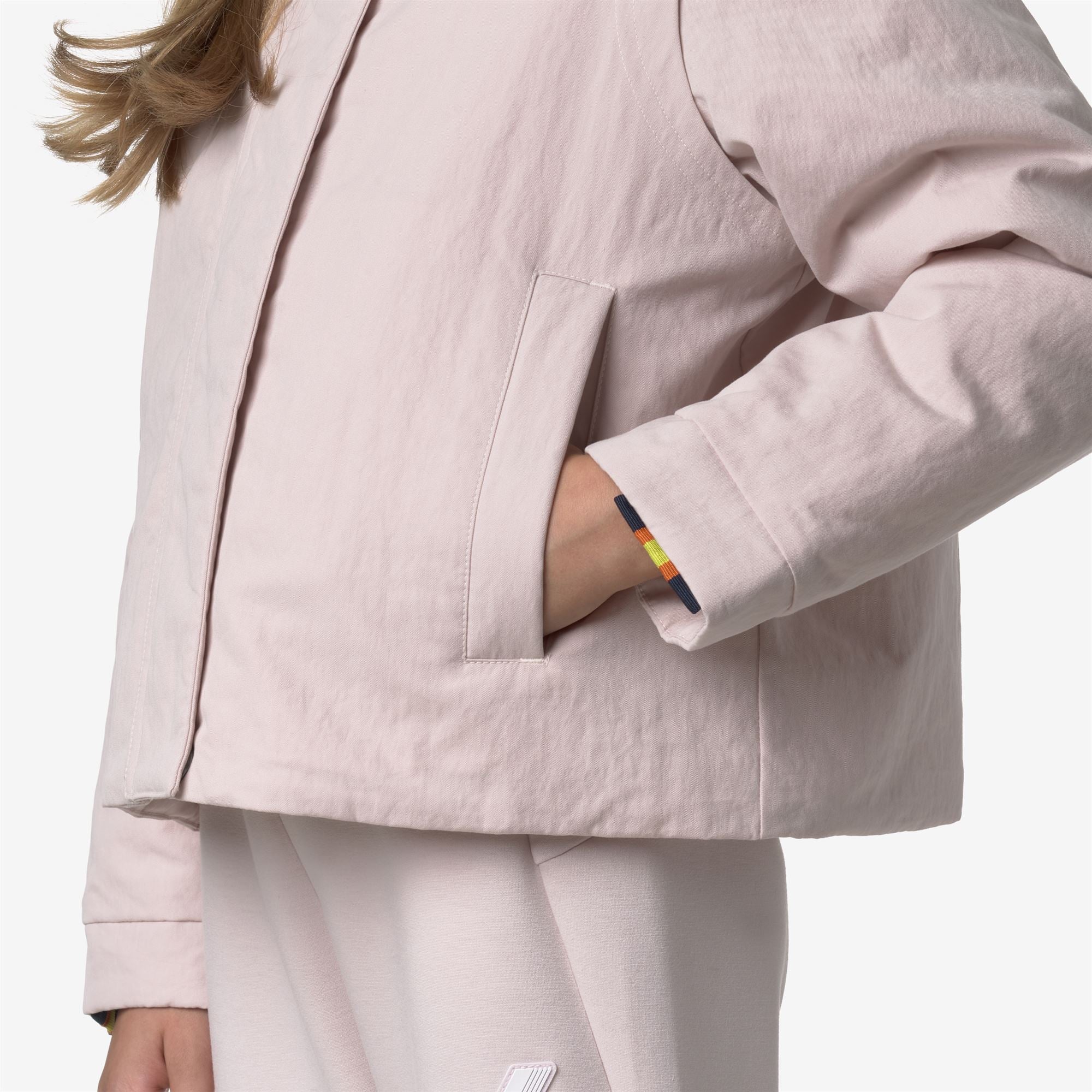 P. IDELLE COTTON FEEL - Jackets - Short - Girl - ROSE HUSHED-WHITE FUR - Image 3