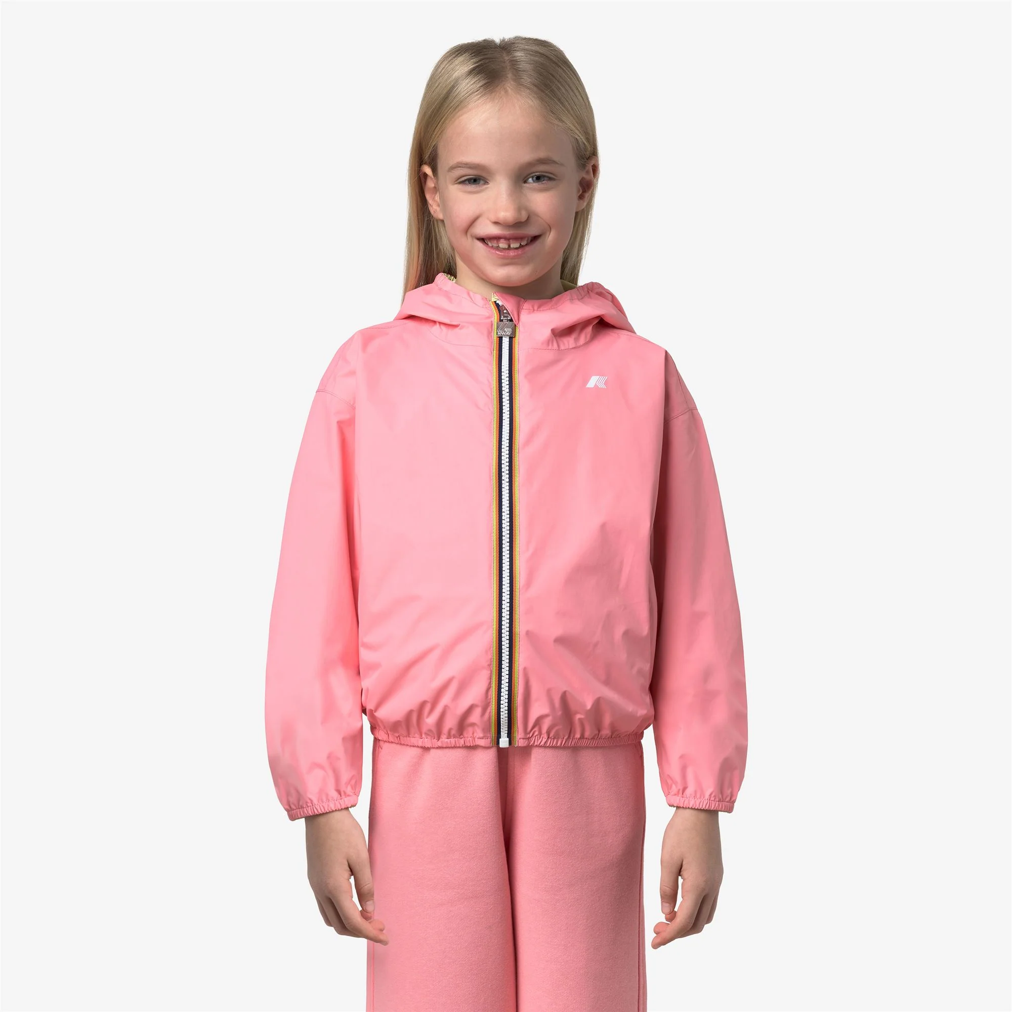 P. LAURETTE PLUS.2 REVERSIBLE - Jackets - Short - Girl - PINK GERANIUM-YELLOW LIME - Image 4