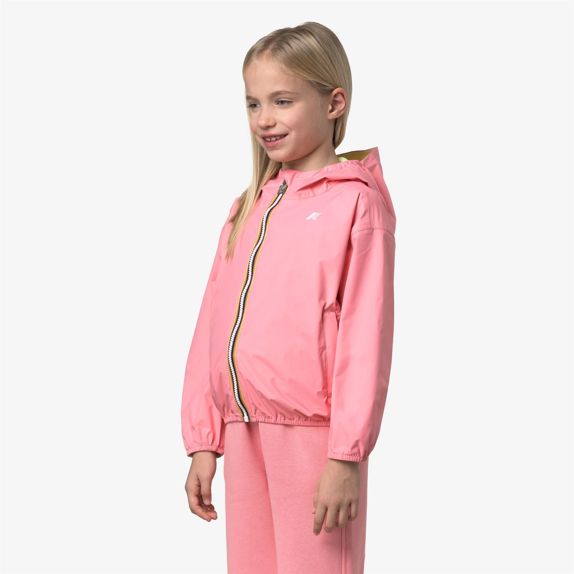 P. LAURETTE PLUS.2 REVERSIBLE - Jackets - Short - Girl - PINK GERANIUM-YELLOW LIME - Image 5