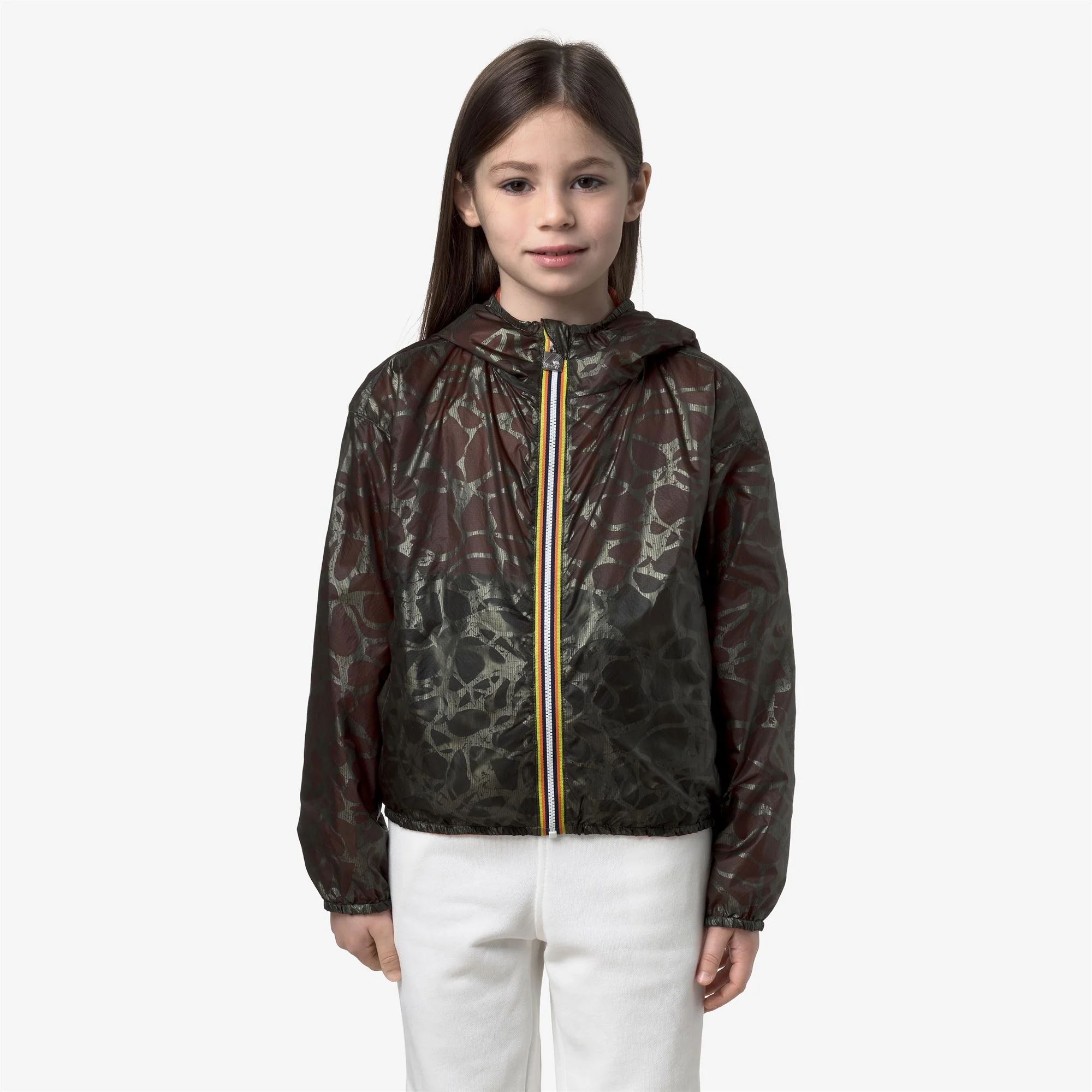 P. LAURETTE SUPER LIGHT LAMI REVERSIBLE - Jackets - Short - Girl - GREEN L LAMINATED-PINK P - Image 4
