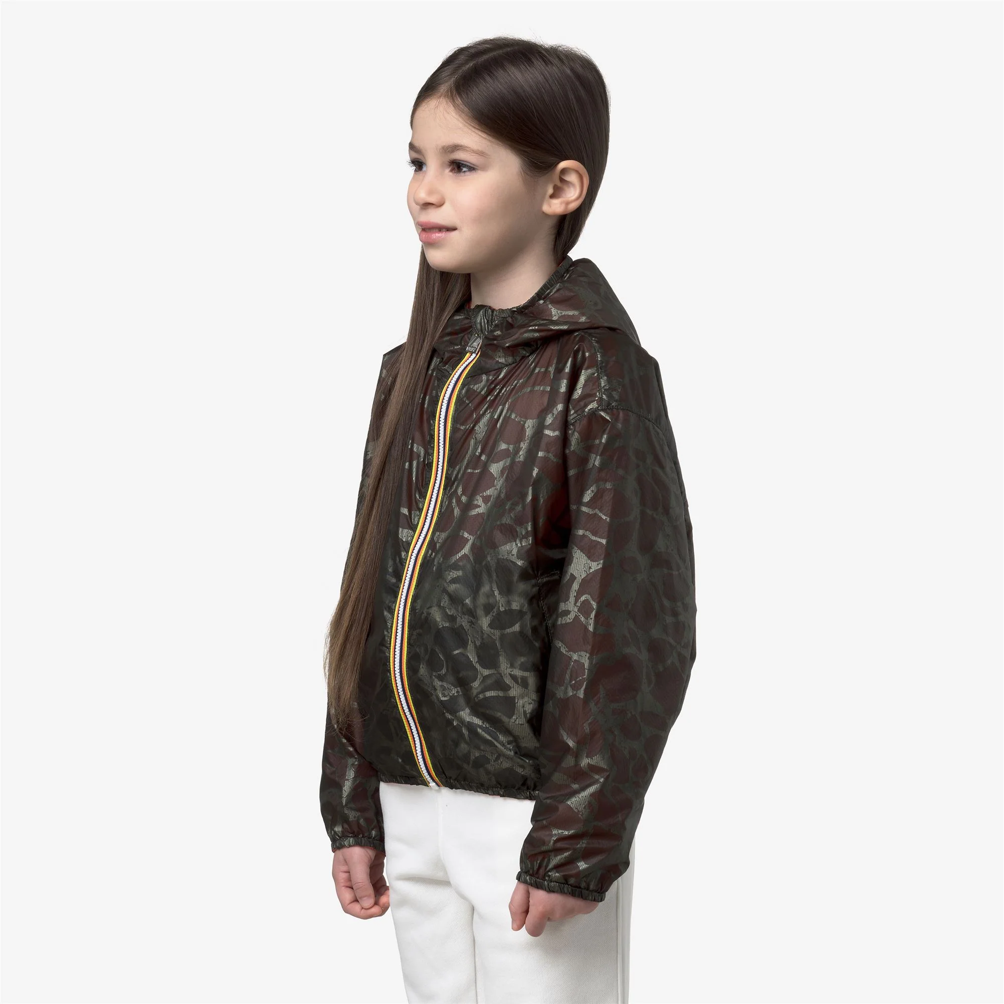 P. LAURETTE SUPER LIGHT LAMI REVERSIBLE - Jackets - Short - Girl - GREEN L LAMINATED-PINK P - Image 5
