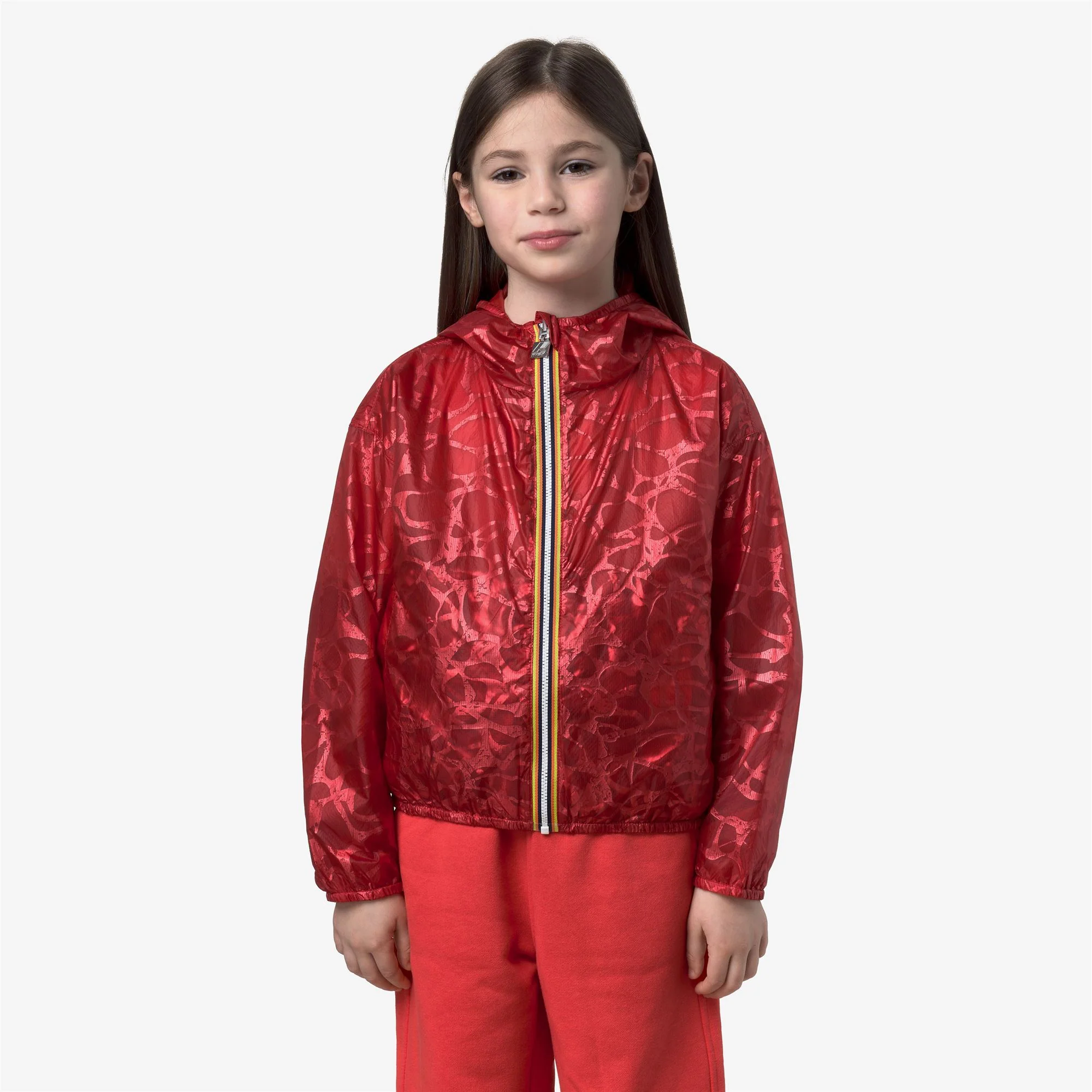 P. LAURETTE SUPER LIGHT LAMI REVERSIBLE - Jackets - Short - Girl - RED POPPY LAMINATED-RED POPPY - Image 4