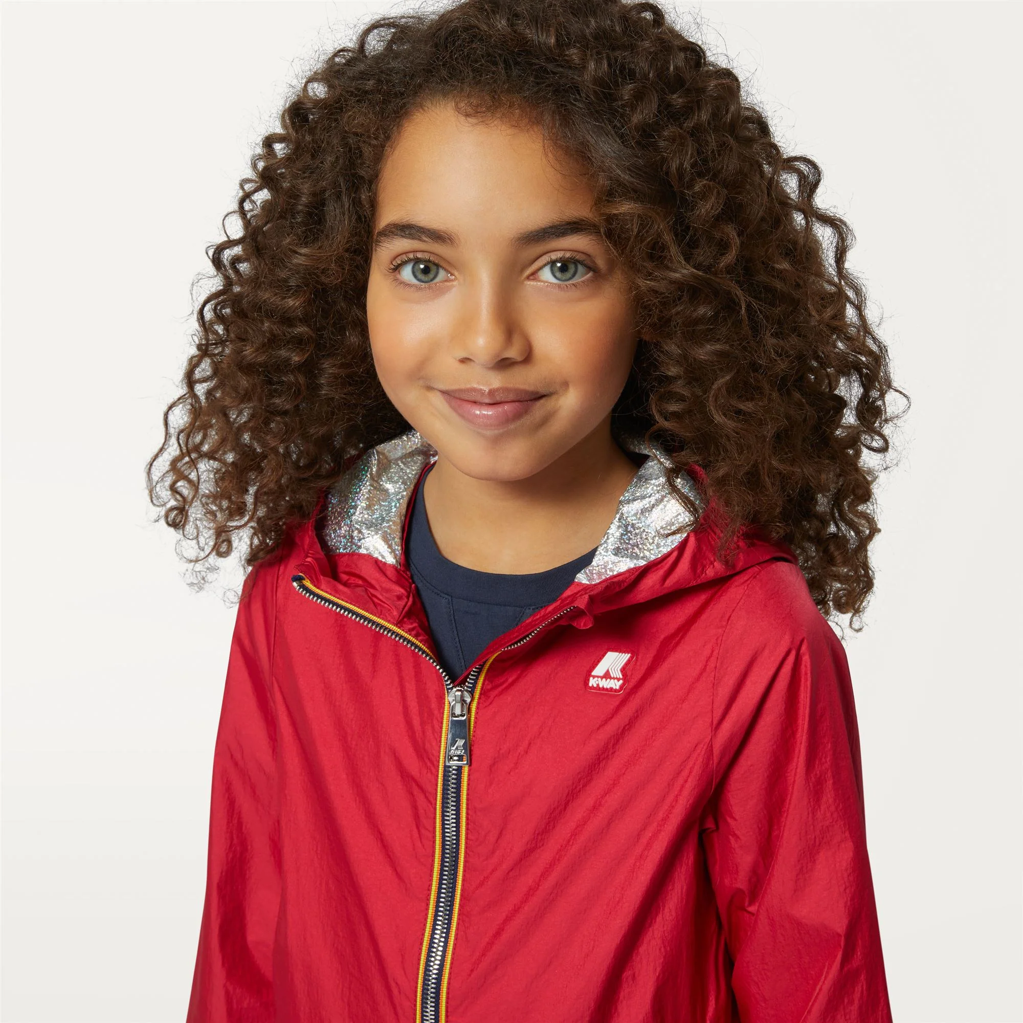 P.  LIL IRIDESCENT METAL NY - Jackets - Short - Girl - RED BERRY - Image 3