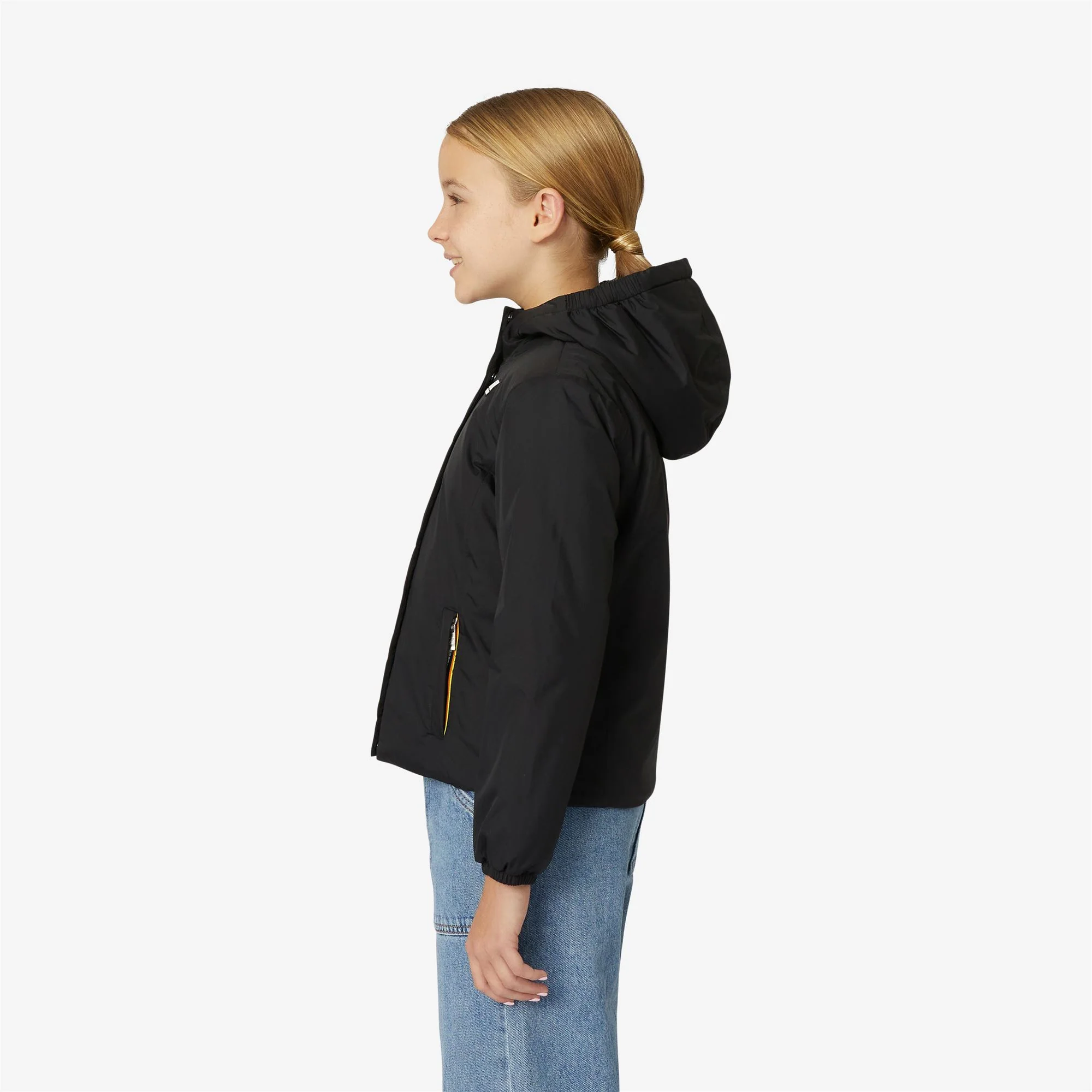 P. LILY MICRO RIPSTOP MARMOTTA - Jackets - Short - Girl - BLACK PURE-BLUE DEPTH - Image 4