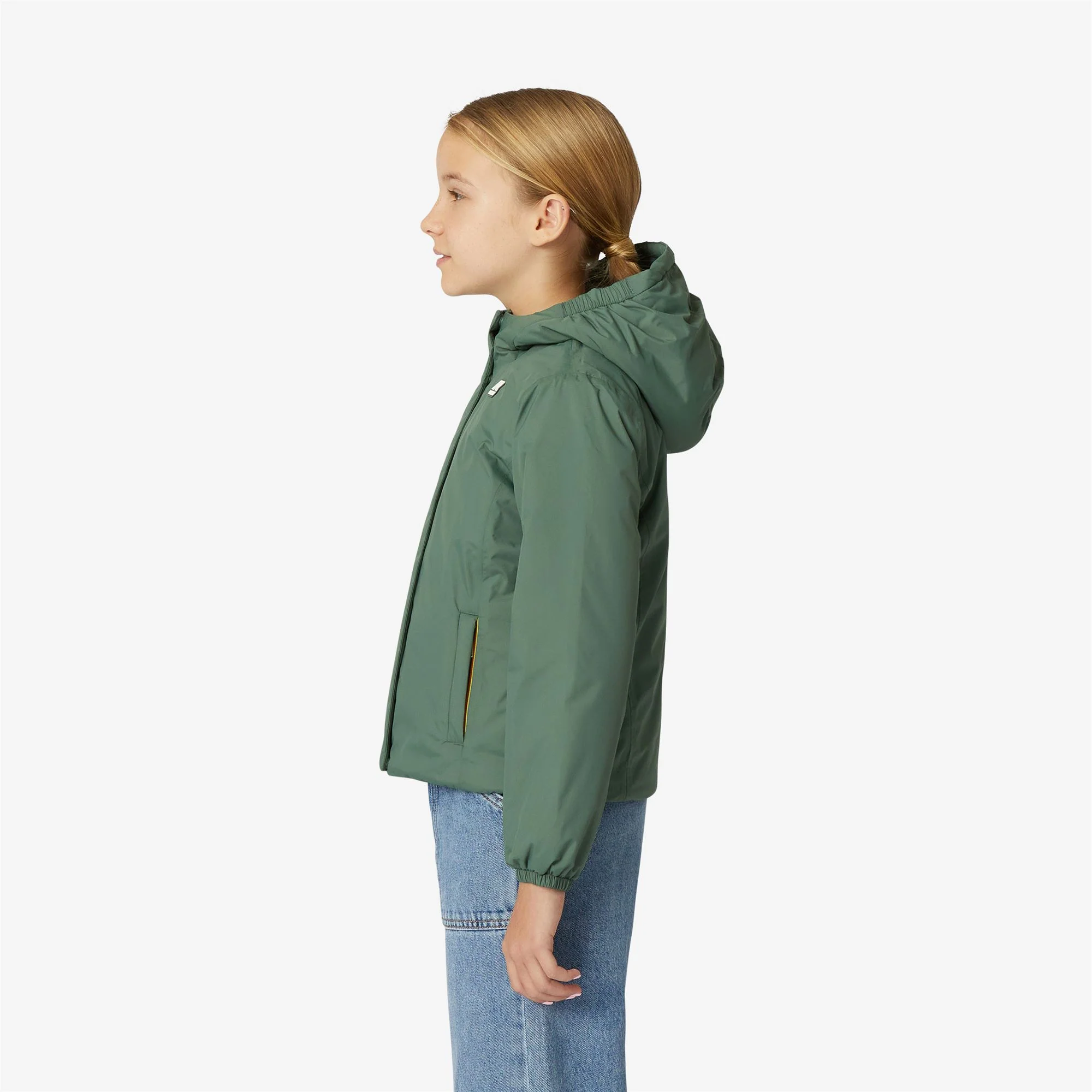 P. LILY MICRO RIPSTOP MARMOTTA - Jackets - Short - Girl - GREEN LAUREL-BLUE DEPTH - Image 4