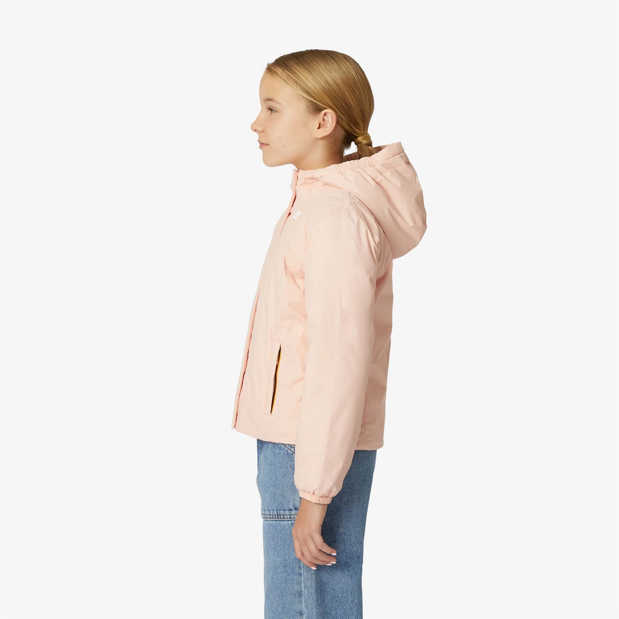 P. LILY MICRO RIPSTOP MARMOTTA - Jackets - Short - Girl - PINK DAFNE-GREY GOAT - Image 4
