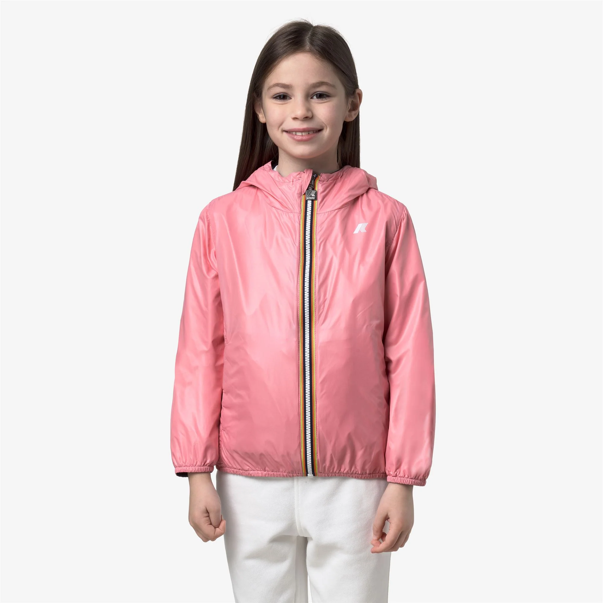 P. LILY PLUS.2 REVERSIBLE - Jackets - Short - Girl - BLACK PURE-PINK GERANIUM - Image 3