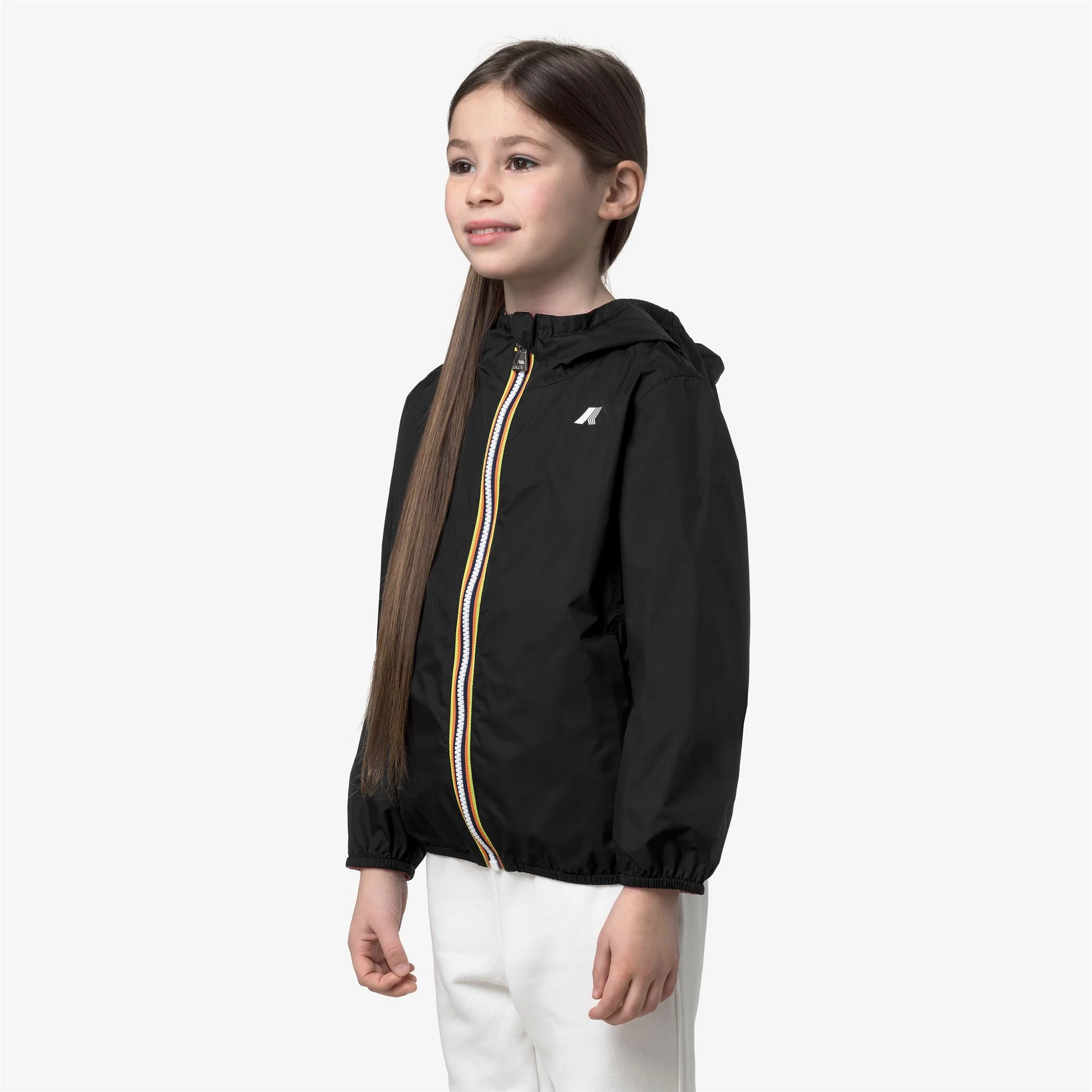 P. LILY PLUS.2 REVERSIBLE - Jackets - Short - Girl - BLACK PURE-PINK GERANIUM - Image 5