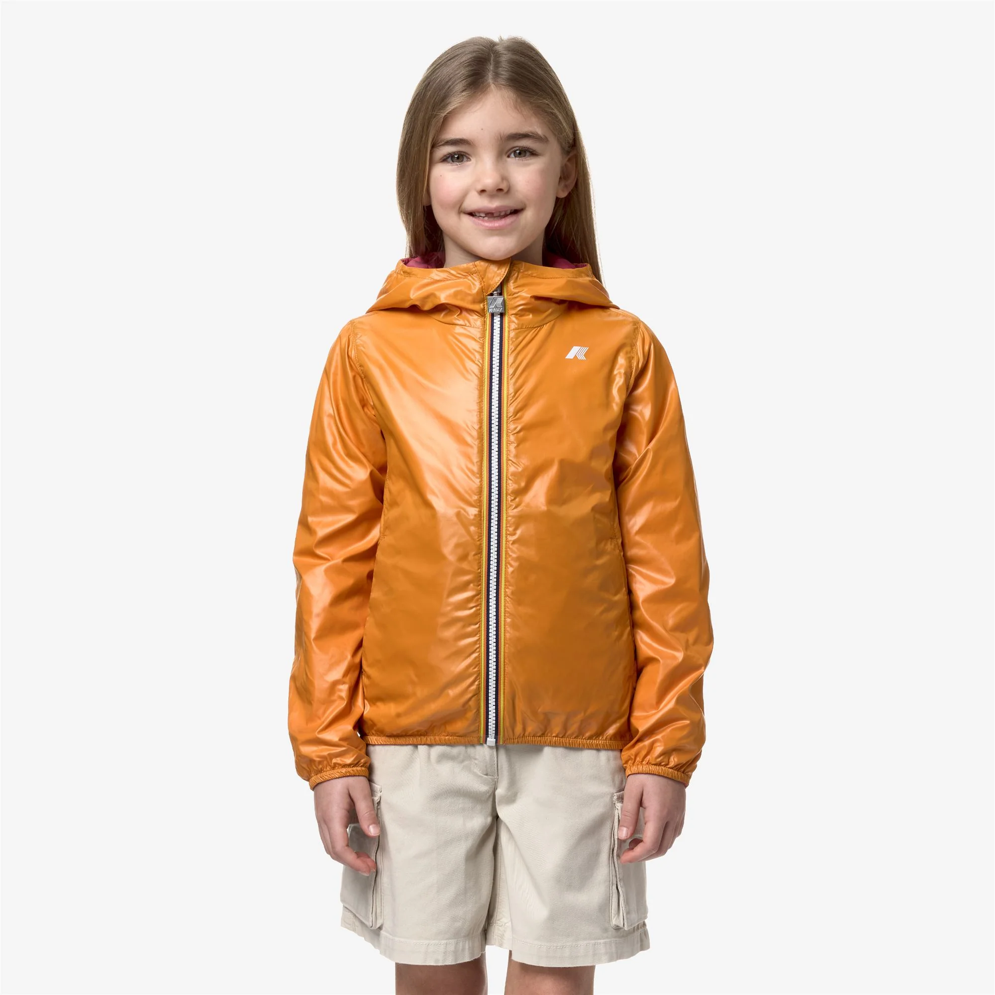 P. LILY PLUS.2 REVERSIBLE - Jackets - Short - Girl - DK PINK-ORANGE MD - Image 3