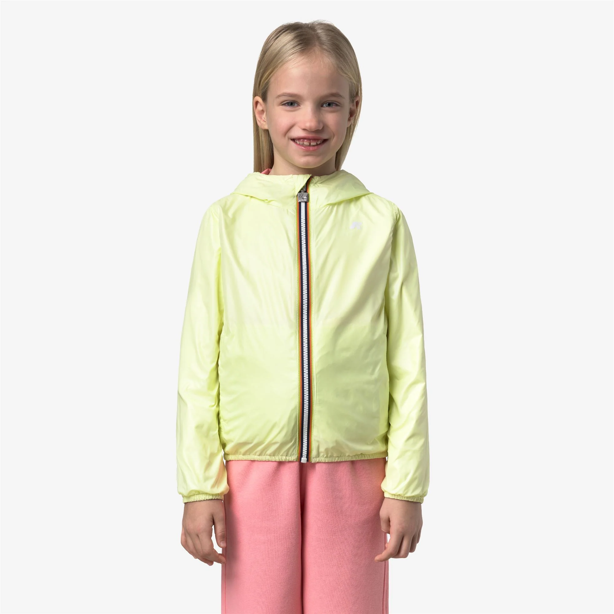 P. LILY PLUS.2 REVERSIBLE - Jackets - Short - Girl - PINK GERANIUM-YELLOW LIME - Image 3