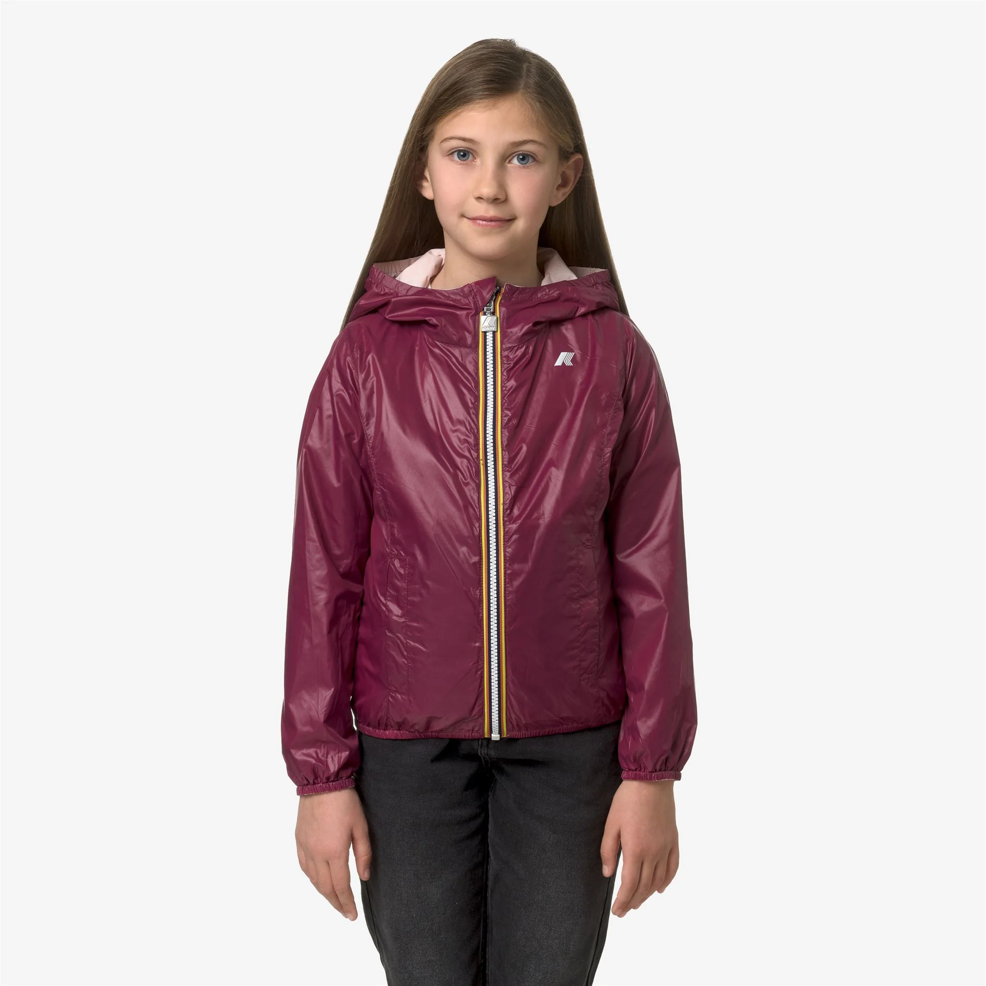 P. LILY PLUS.2 REVERSIBLE - Jackets - Short - Girl - PINK GARDENIA-RED DK - Image 3
