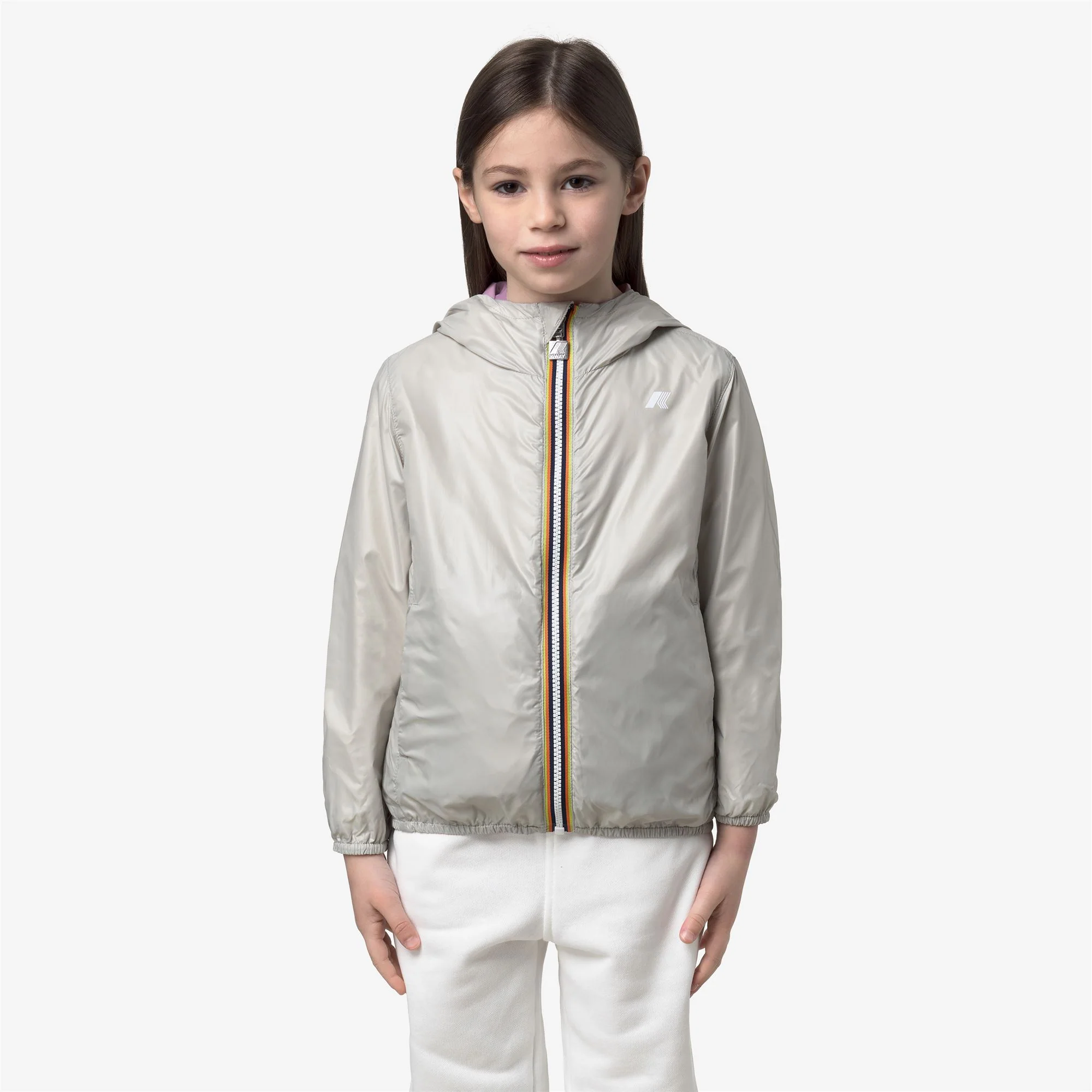 P. LILY PLUS.2 REVERSIBLE - Jackets - Short - Girl - VIOLET GLICINE-BEIGE LT - Image 3