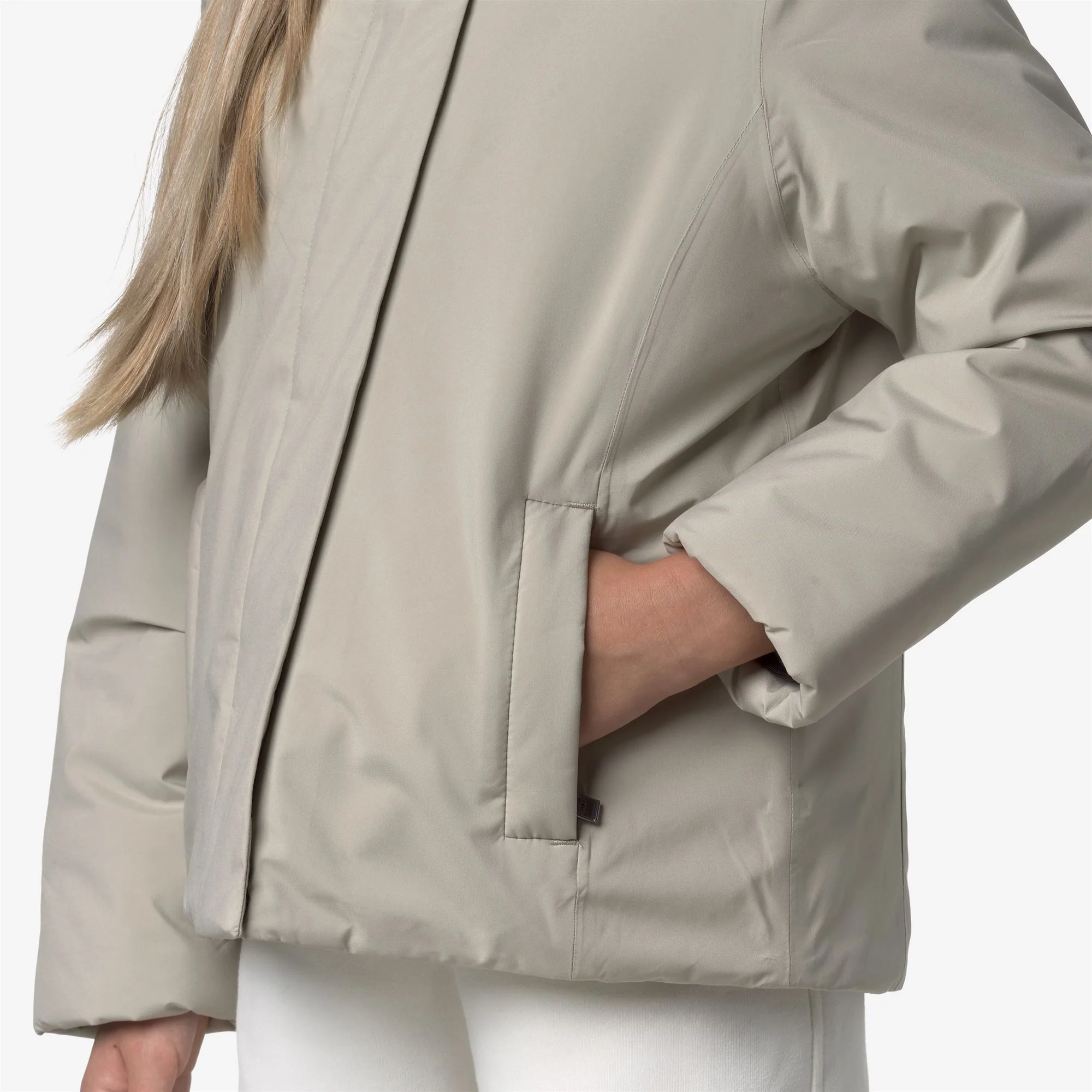P. LILY SOFT TOUCH MARMOTTA - Jackets - Short - Girl - BEIGE CASHMERE-GREY GOAT - Image 2