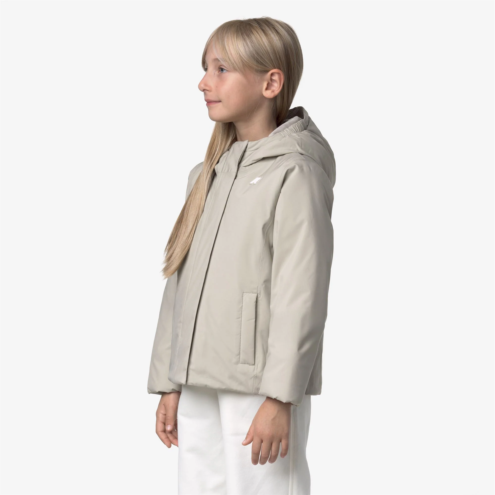 P. LILY SOFT TOUCH MARMOTTA - Jackets - Short - Girl - BEIGE CASHMERE-GREY GOAT - Image 4