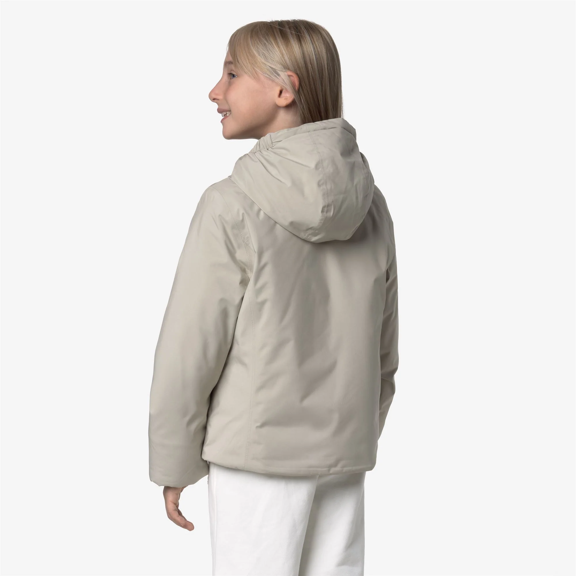 P. LILY SOFT TOUCH MARMOTTA - Jackets - Short - Girl - BEIGE CASHMERE-GREY GOAT - Image 5