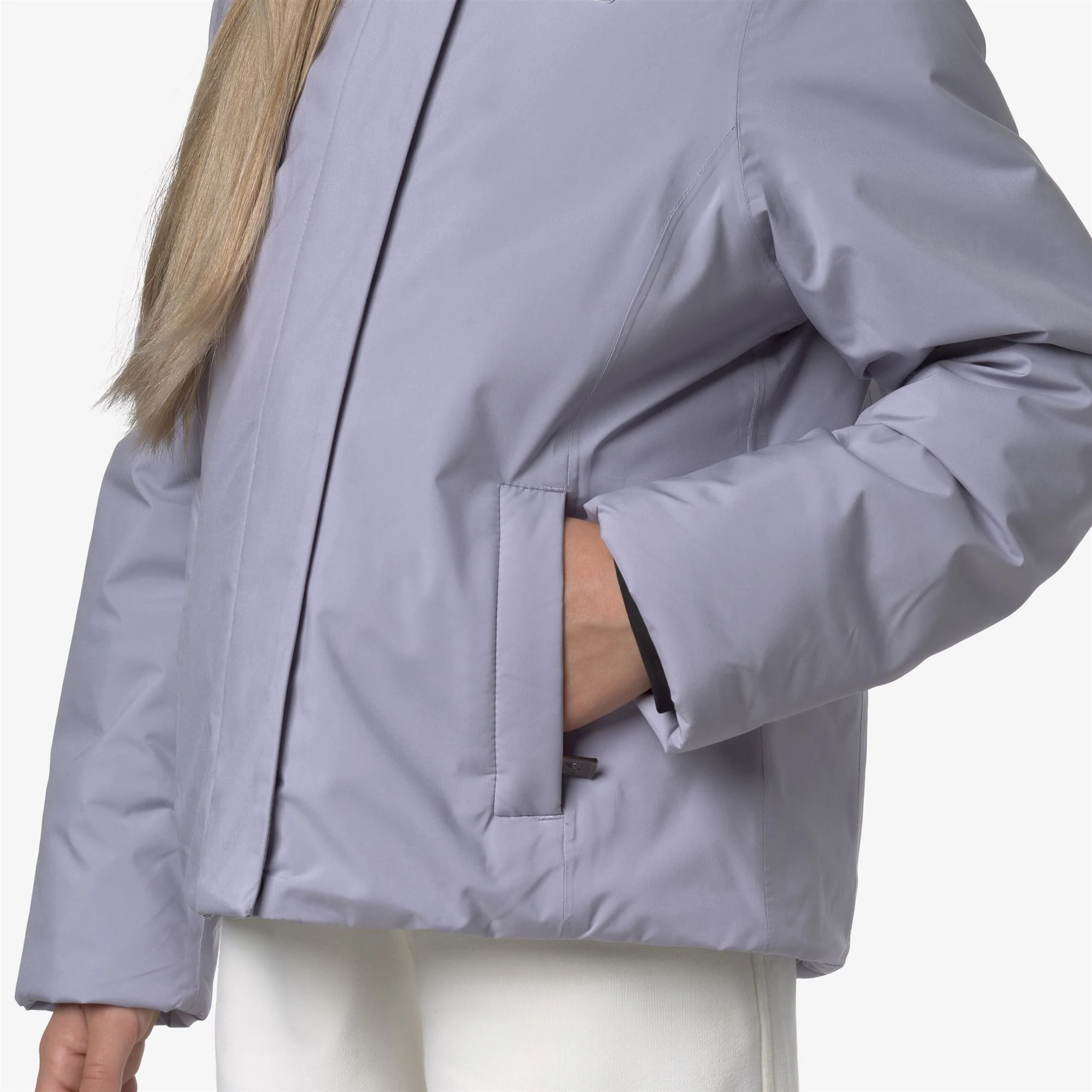 P. LILY SOFT TOUCH MARMOTTA - Jackets - Short - Girl - VIOLET LAVENDER-GREY GOAT - Image 2