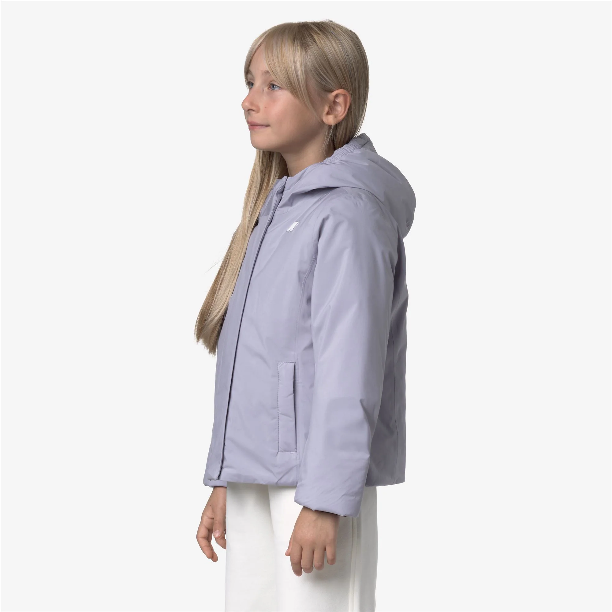P. LILY SOFT TOUCH MARMOTTA - Jackets - Short - Girl - VIOLET LAVENDER-GREY GOAT - Image 4