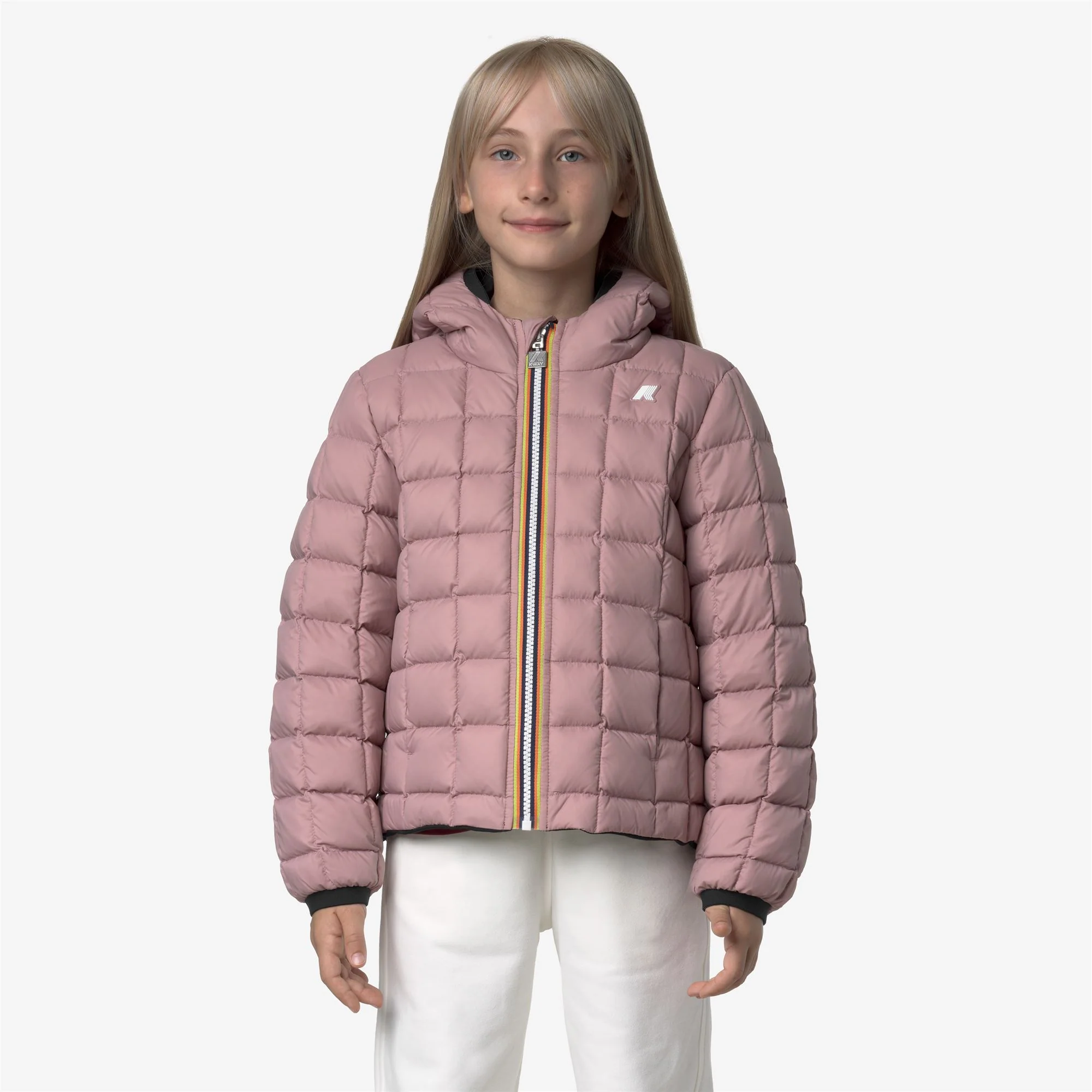 P. LILY ST THERMO REVERSIBLE - Jackets - Short - Girl - BLACK PURE-ROSE PINKISH - Image 3