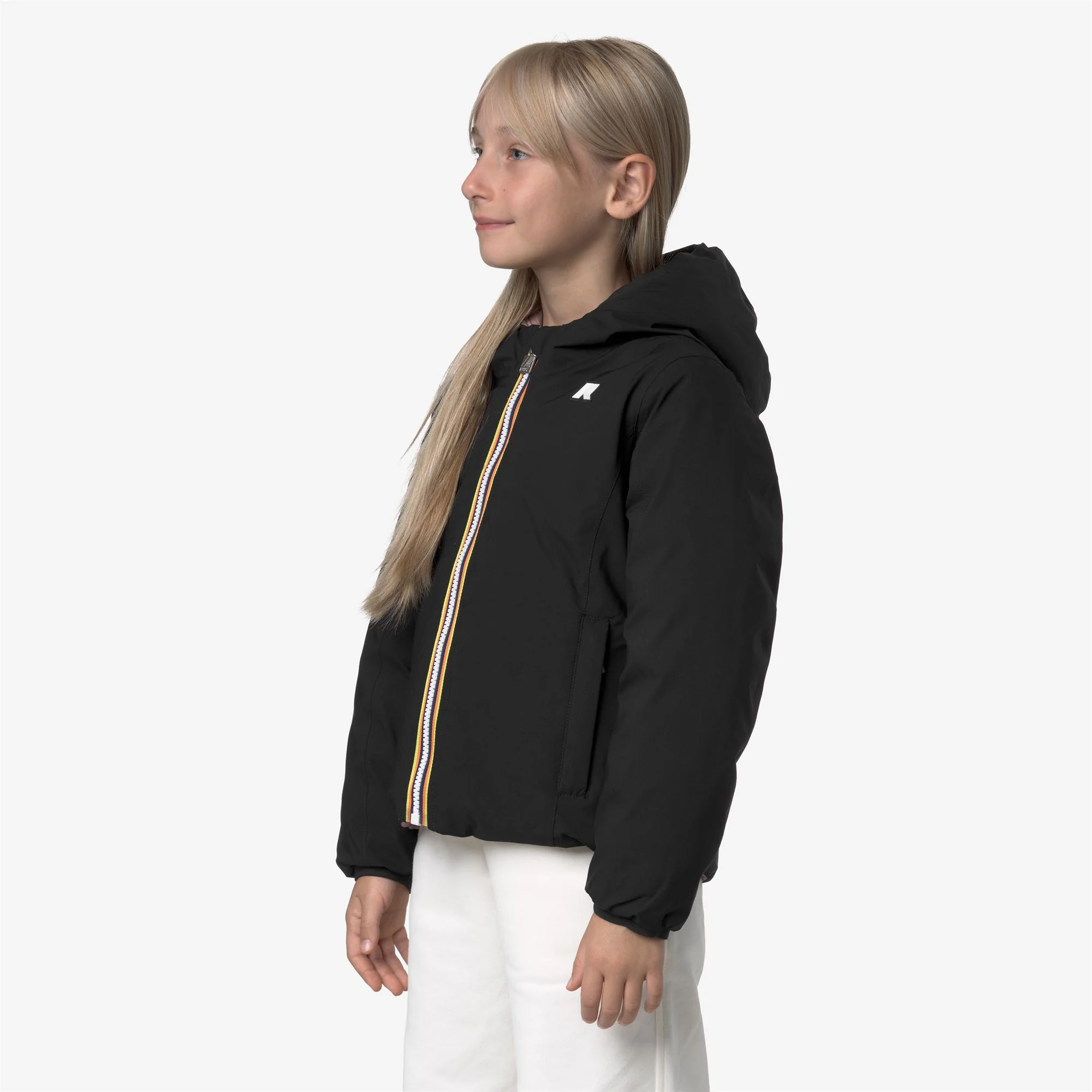 P. LILY ST THERMO REVERSIBLE - Jackets - Short - Girl - BLACK PURE-ROSE PINKISH - Image 5