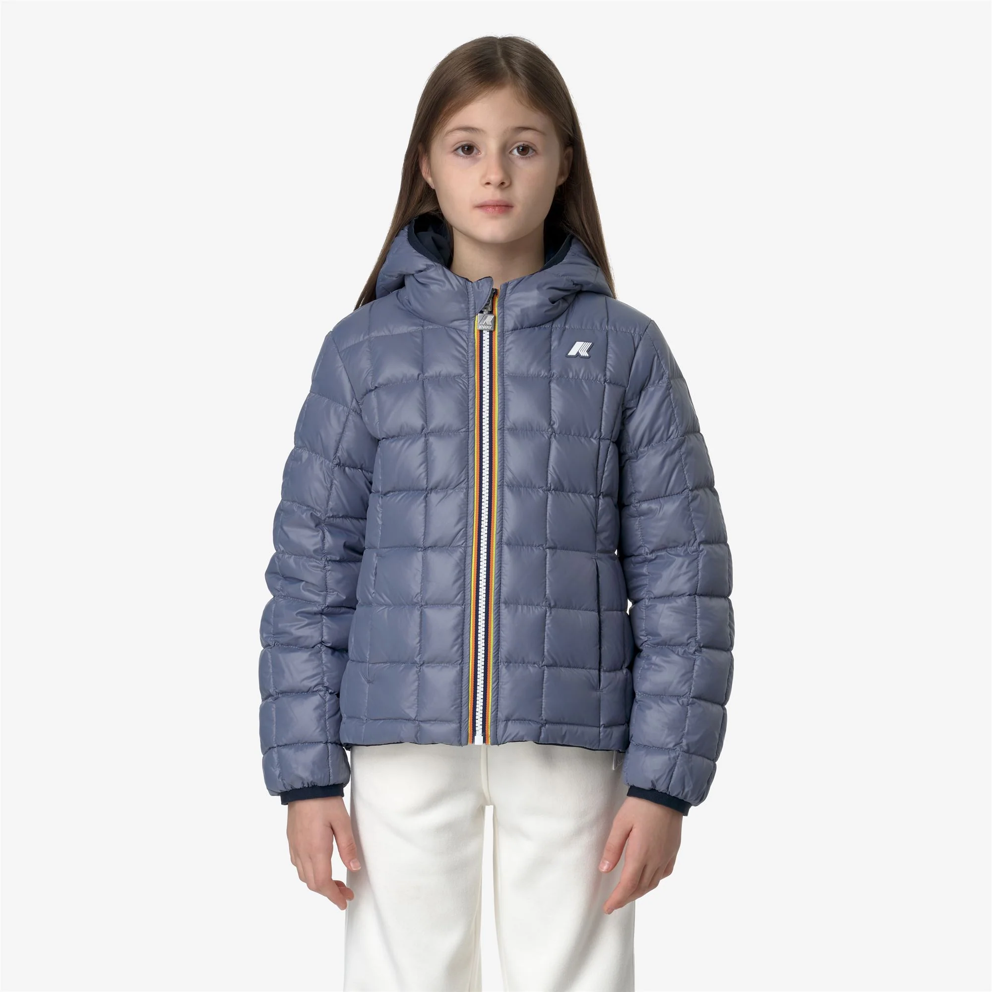 P. LILY ST THERMO REVERSIBLE - Jackets - Short - Girl - BLUE D-GREY BLUE A - Image 3