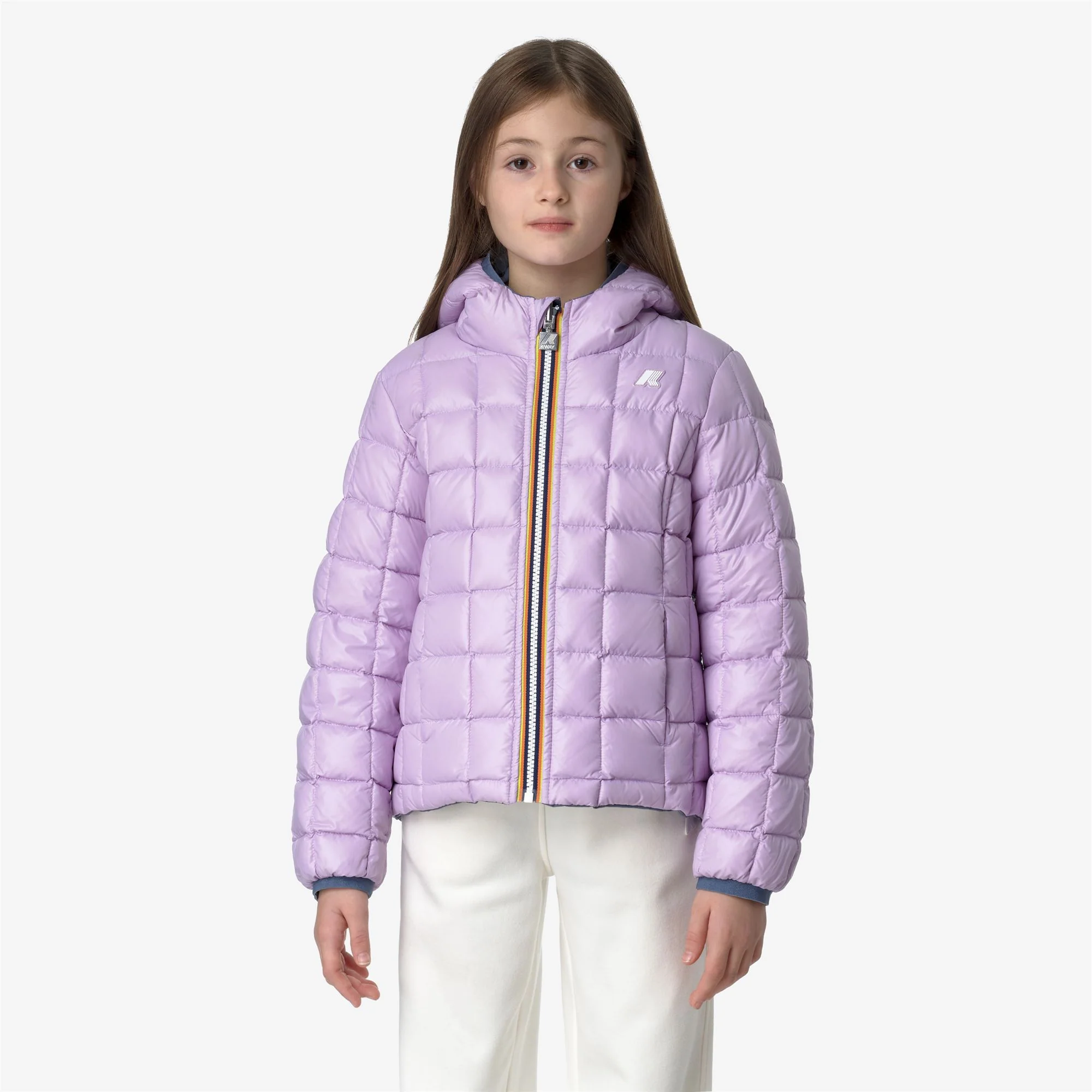 P. LILY ST THERMO REVERSIBLE - Jackets - Short - Girl - GREY BLUE AVIO-VIOLET LT LILAC - Image 3