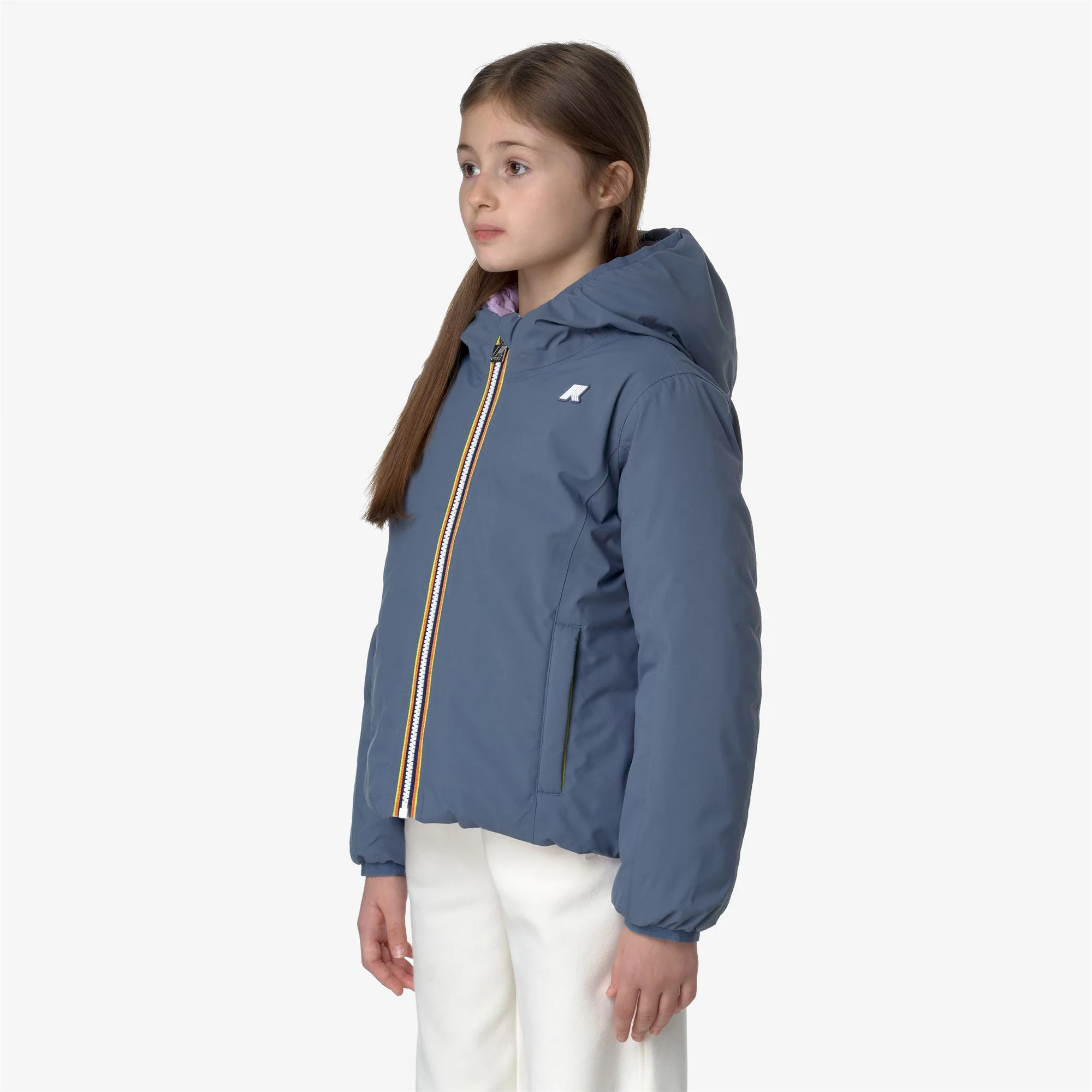 P. LILY ST THERMO REVERSIBLE - Jackets - Short - Girl - GREY BLUE AVIO-VIOLET LT LILAC - Image 5