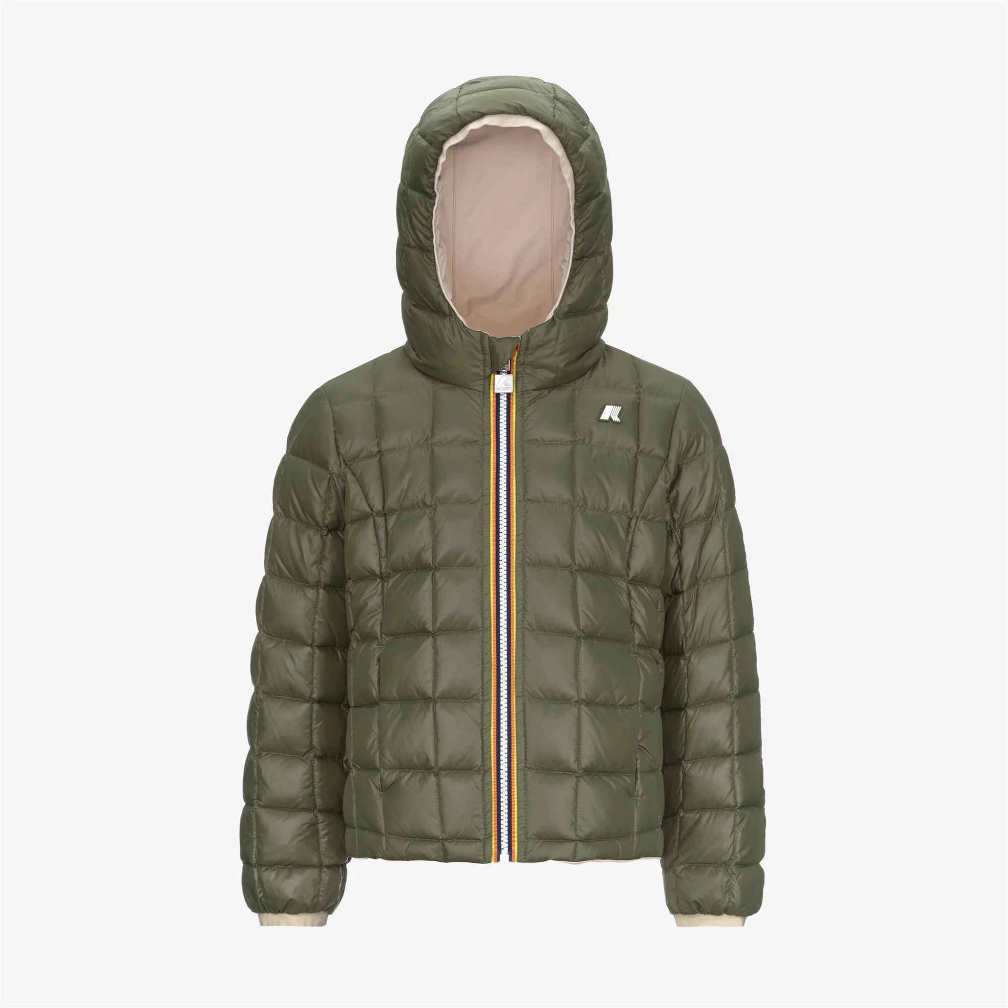 P. LILY ST THERMO REVERSIBLE - Jackets - Short - Girl - PINK TINT-GREEN CYPRESS - Image 2