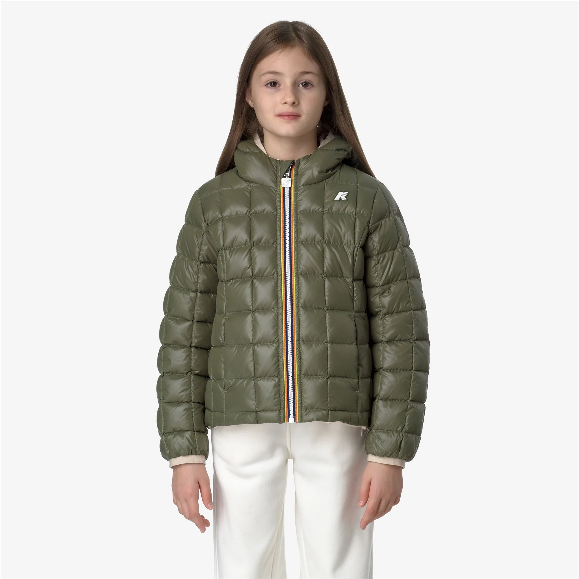 P. LILY ST THERMO REVERSIBLE - Jackets - Short - Girl - PINK TINT-GREEN CYPRESS - Image 3