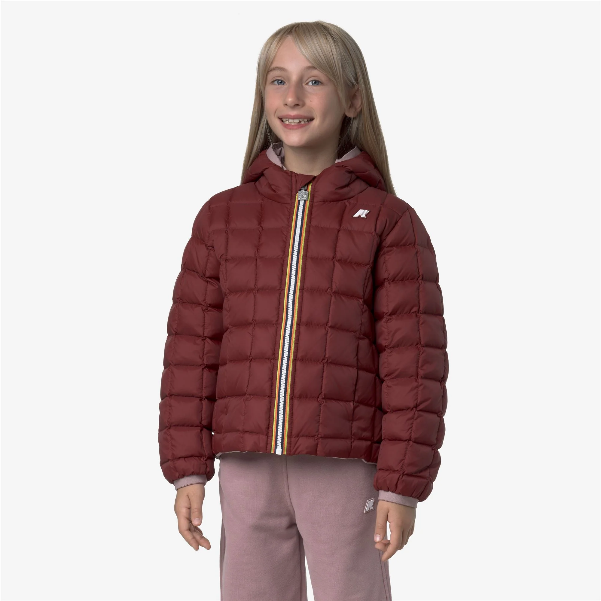 P. LILY ST THERMO REVERSIBLE - Jackets - Short - Girl - ROSE PINKISH-RED SYRAH - Image 3