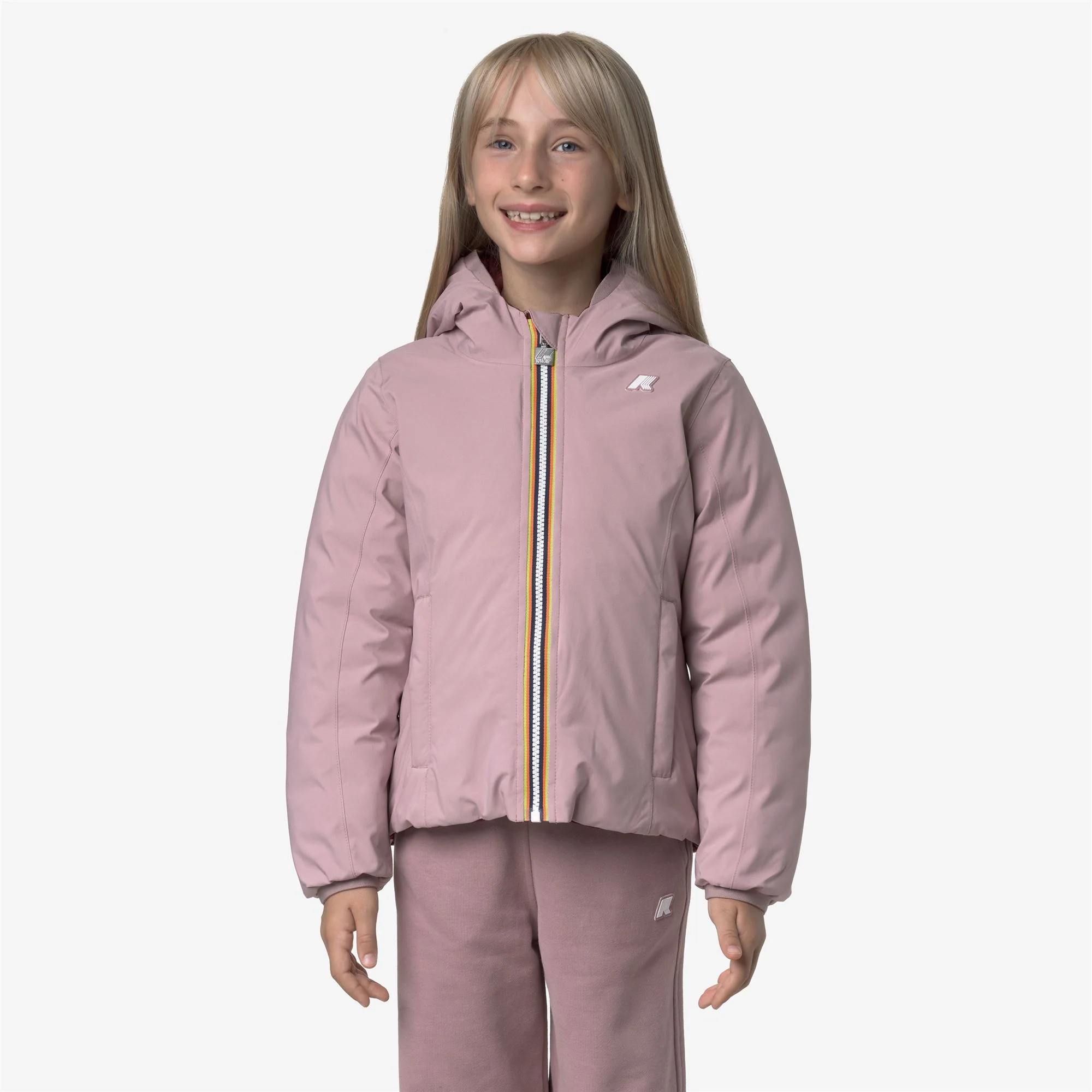 P. LILY ST THERMO REVERSIBLE - Jackets - Short - Girl - ROSE PINKISH-RED SYRAH - Image 4