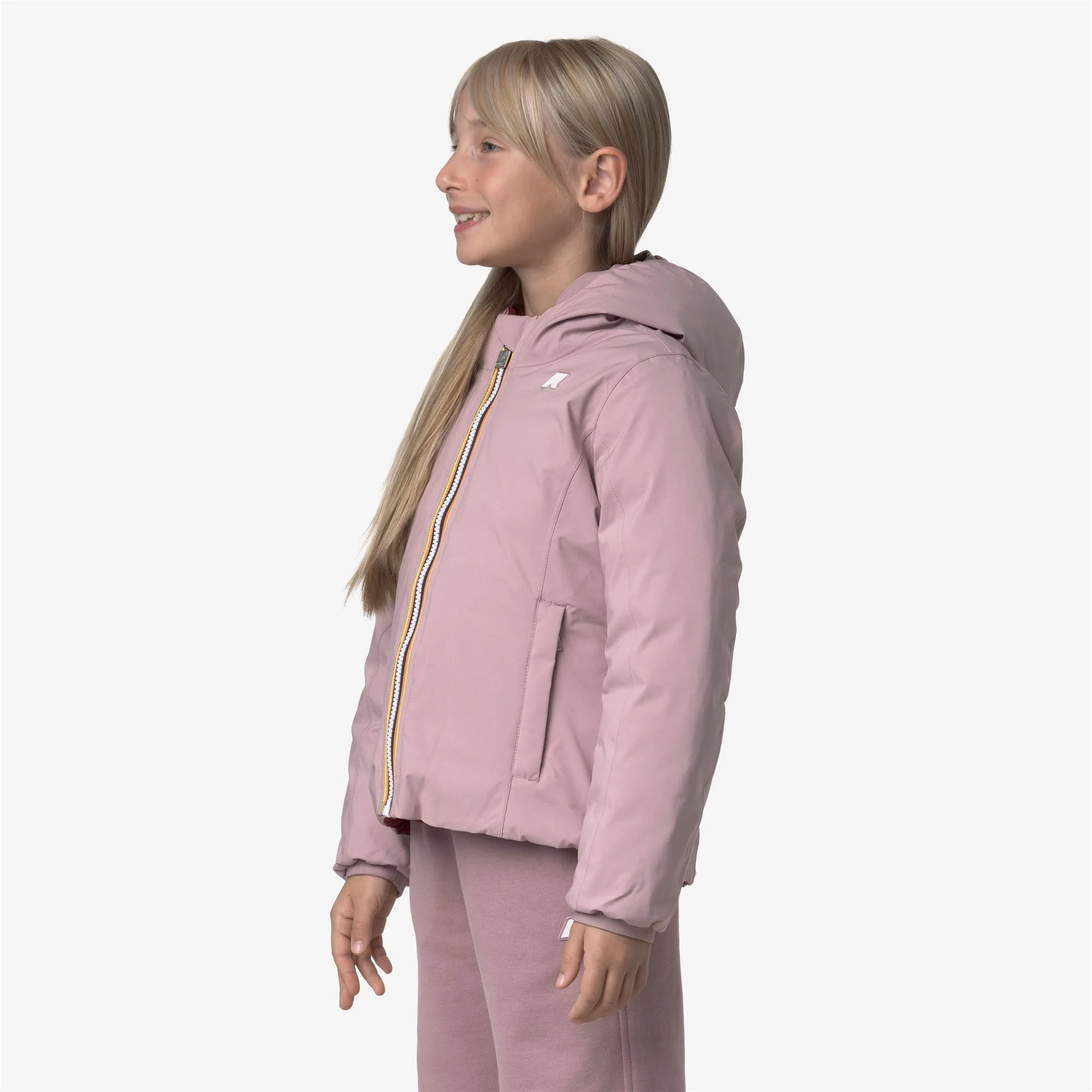 P. LILY ST THERMO REVERSIBLE - Jackets - Short - Girl - ROSE PINKISH-RED SYRAH - Image 5