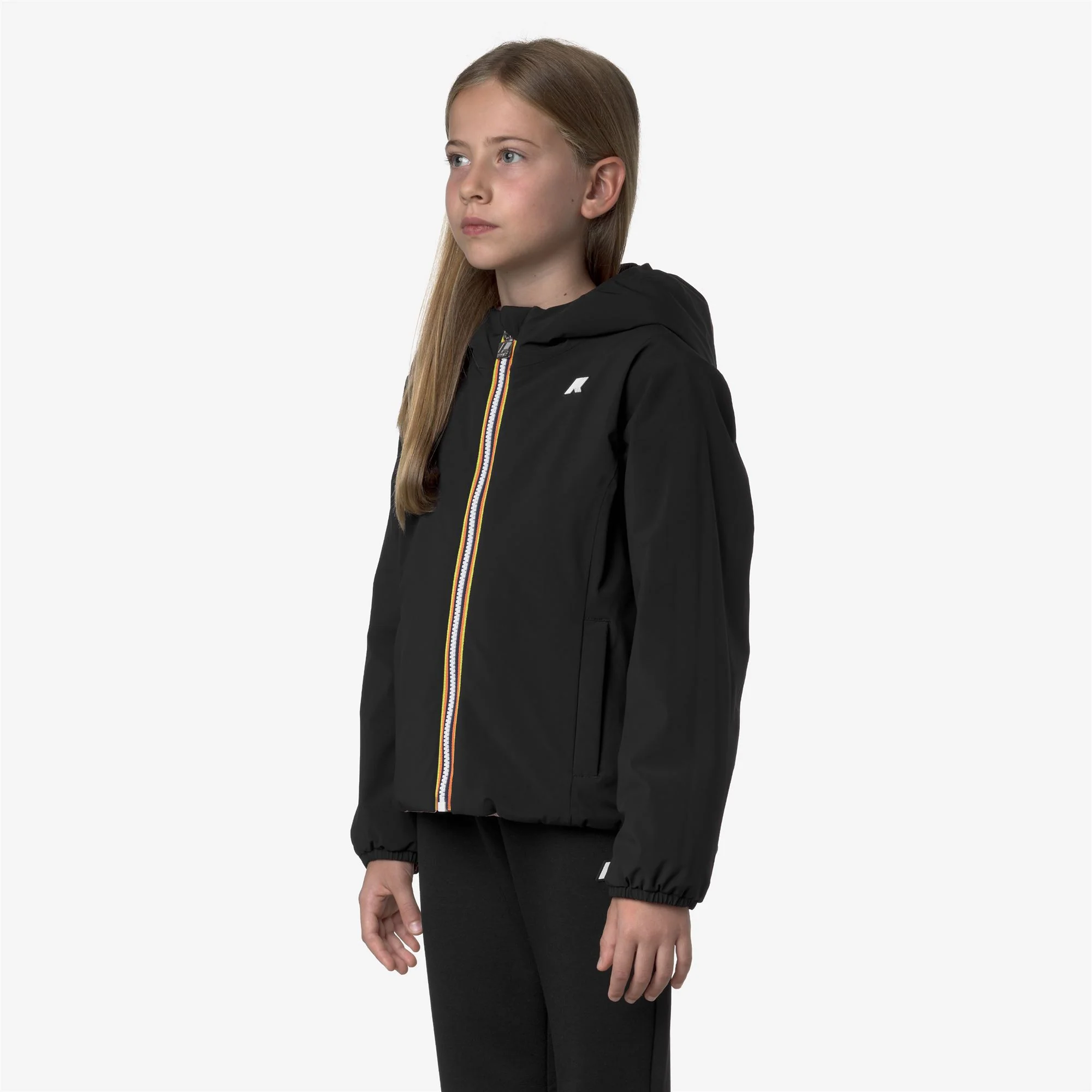P. LILY ST WARM REVERSIBLE - Jackets - Short - Girl - BLACK PURE-ROSE PINKISH - Image 5