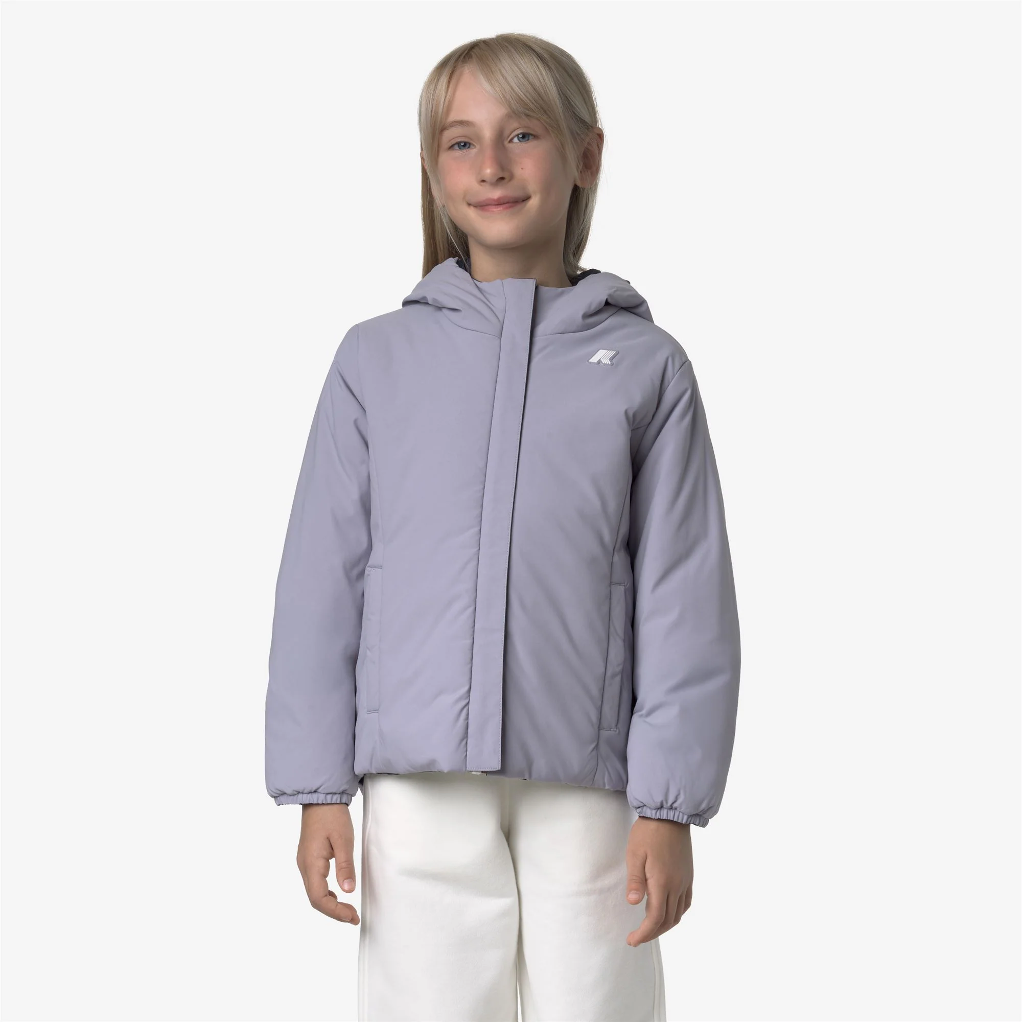 P. LILY ST WARM REVERSIBLE - Jackets - Short - Girl - BLUE DEPTH-VIOLET LAVENDER - Image 3