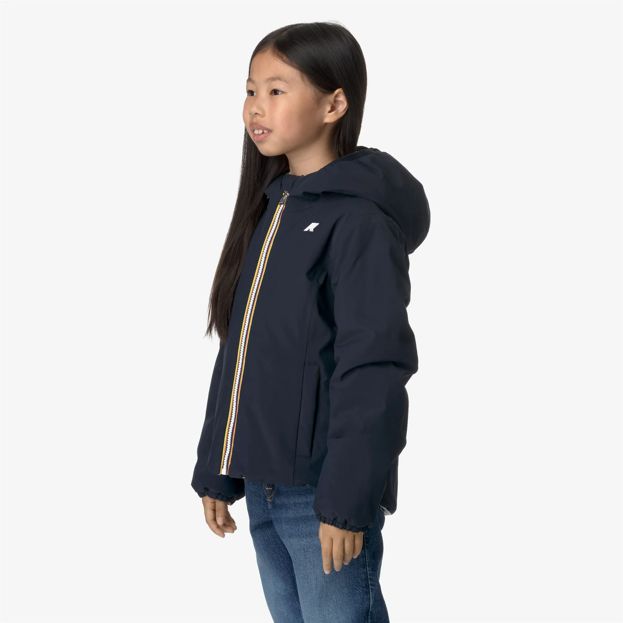 P. LILY ST WARM REVERSIBLE - Jackets - Short - Girl - BLUE DEPTH-WHITE GARDENIA - Image 5
