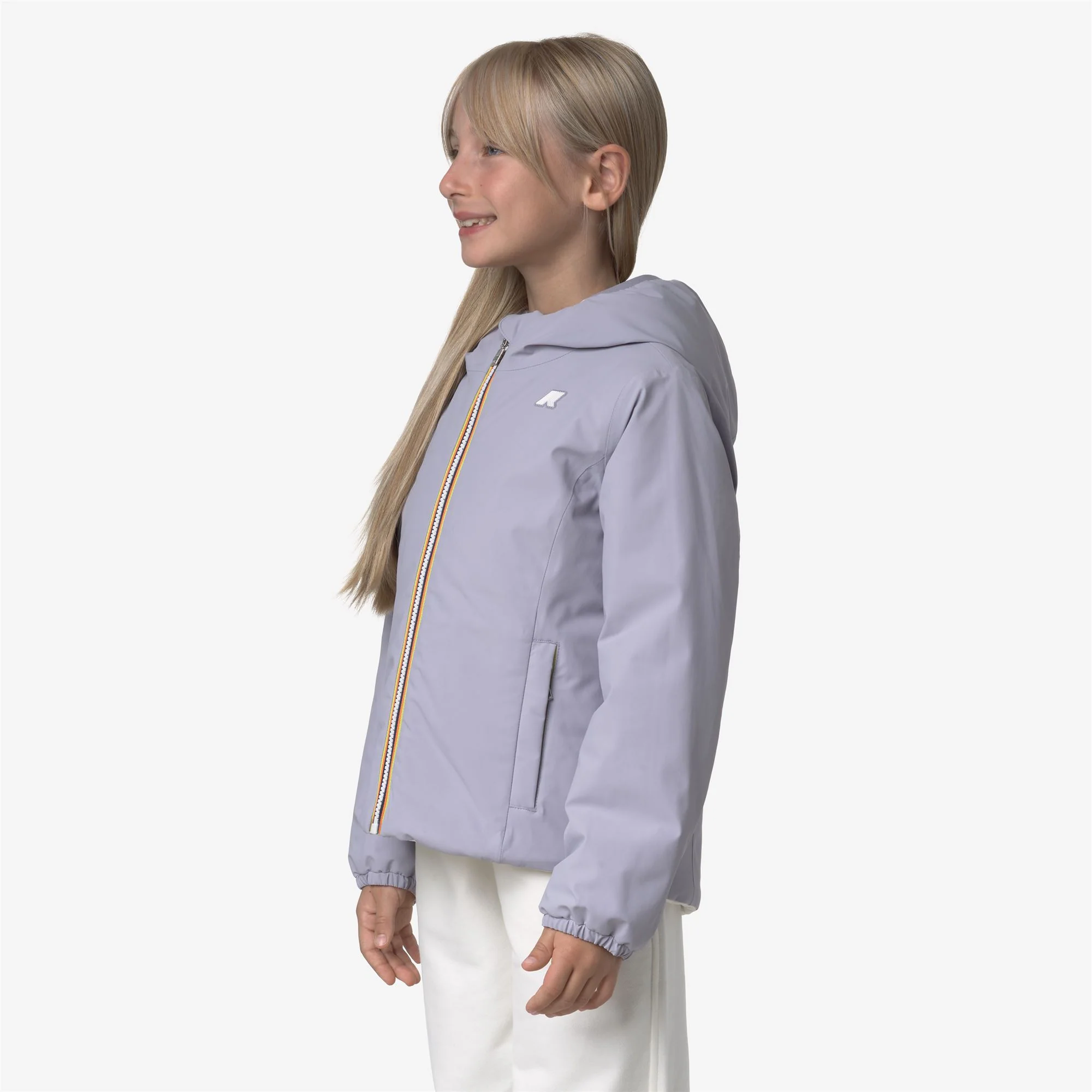 P. LILY ST WARM REVERSIBLE - Jackets - Short - Girl - VIOLET LAVENDER-WHITE GARDENIA - Image 5