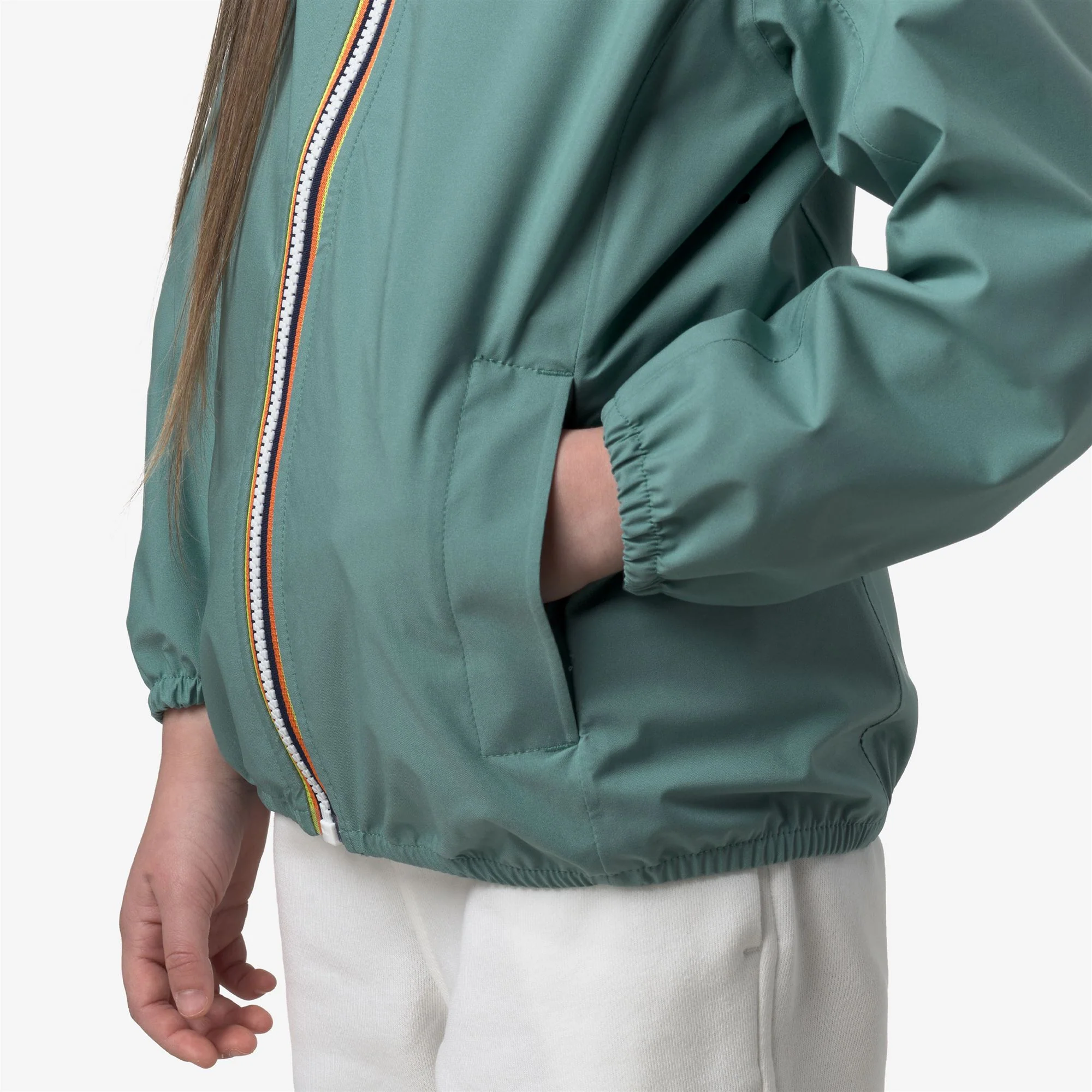 P. LILY STRETCH DOT - Jackets - Short - Girl - GREEN MINE - Image 2