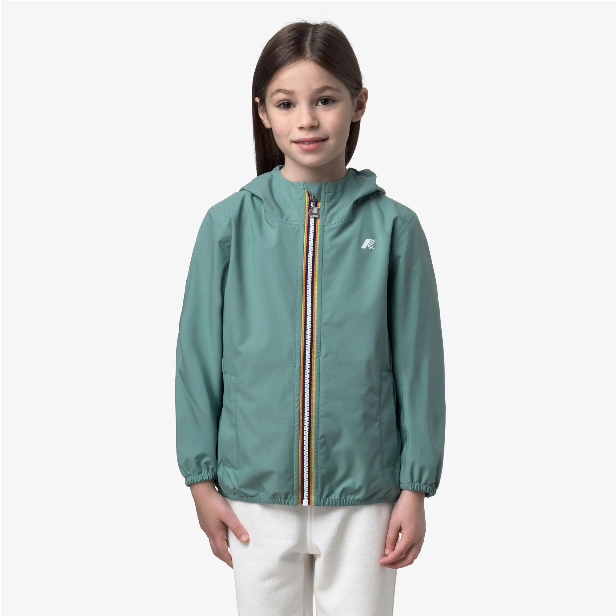 P. LILY STRETCH DOT - Jackets - Short - Girl - GREEN MINE - Image 3