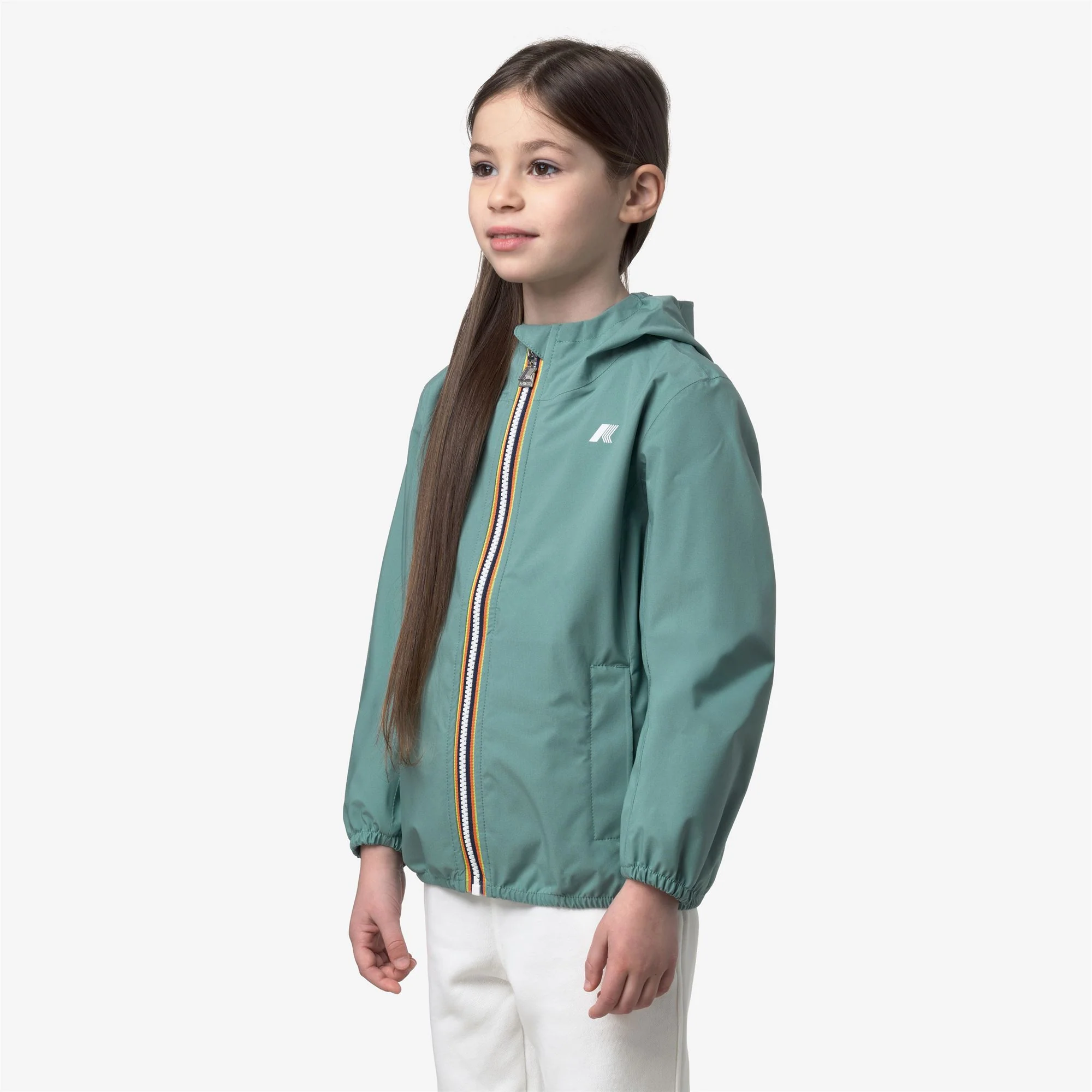 P. LILY STRETCH DOT - Jackets - Short - Girl - GREEN MINE - Image 4