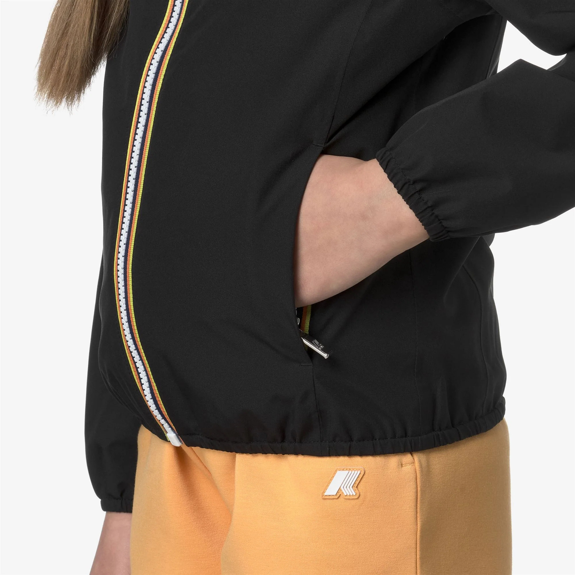 P. LILY STRETCH POLY JERSEY - Jackets - Short - Girl - BLACK PURE - Image 2