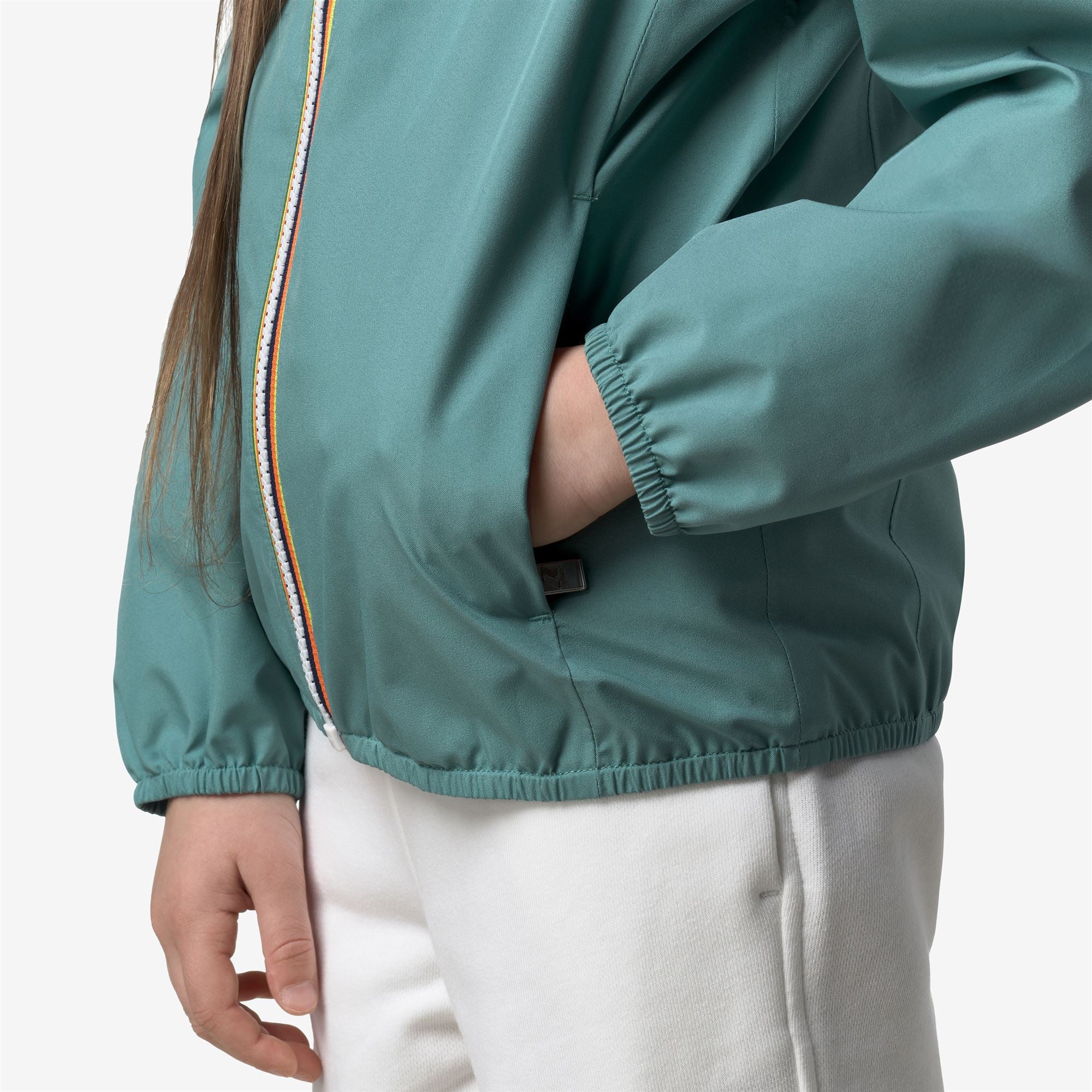 P. LILY STRETCH POLY JERSEY - Jackets - Short - Girl - GREEN MINE - Image 2