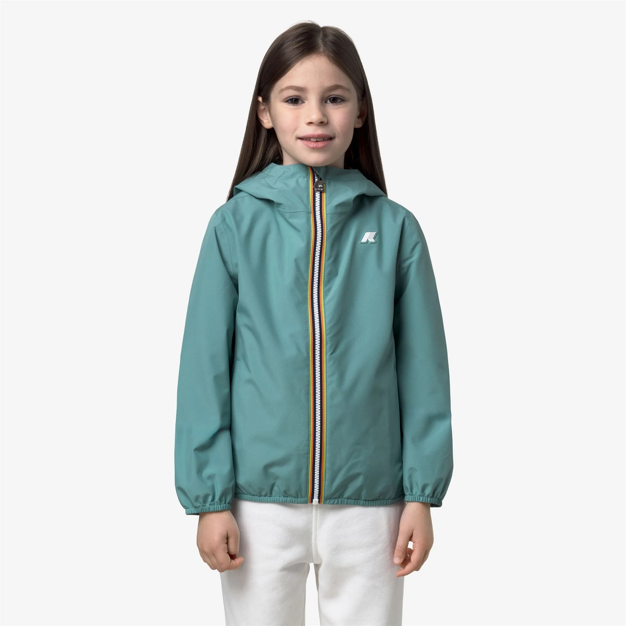 P. LILY STRETCH POLY JERSEY - Jackets - Short - Girl - GREEN MINE - Image 3