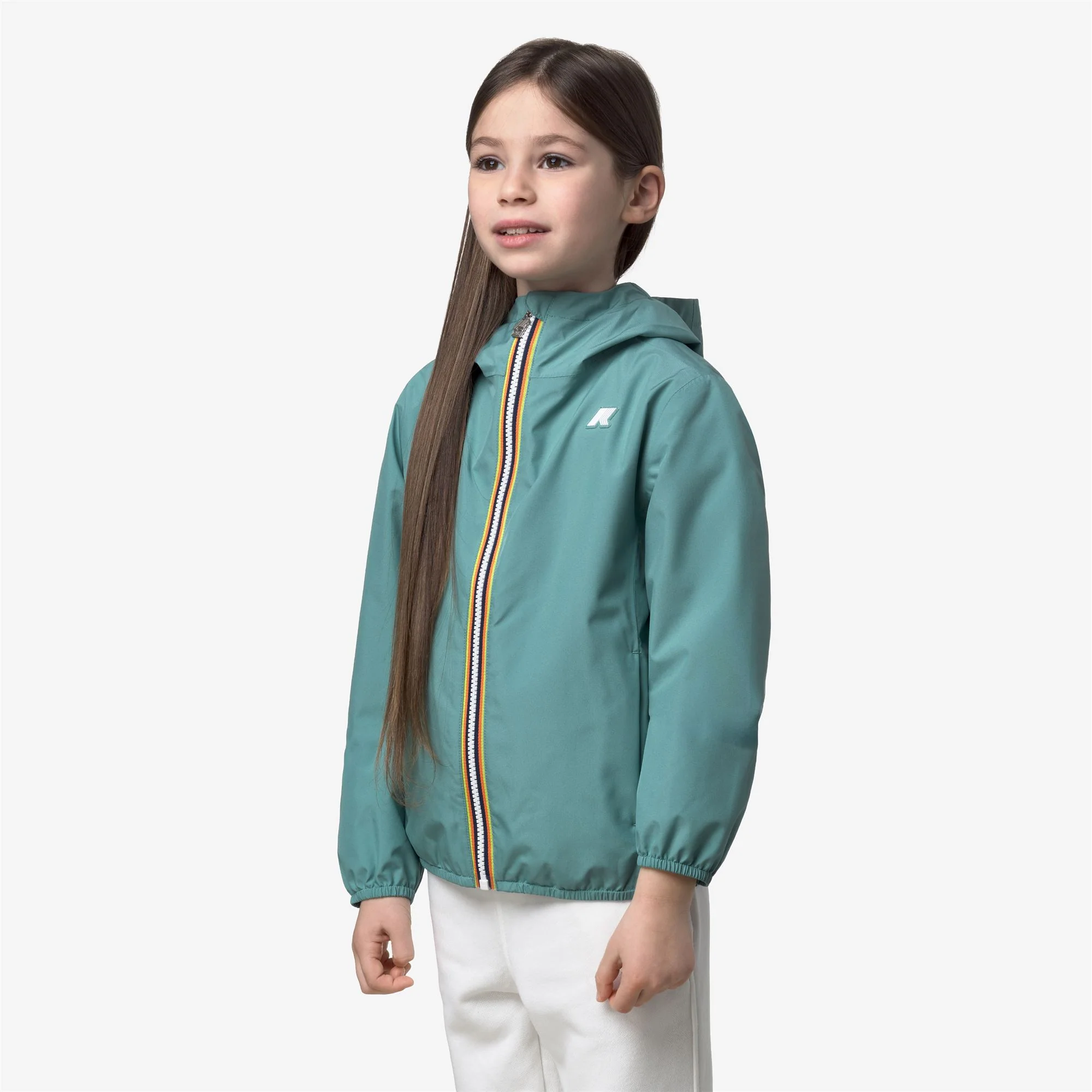 P. LILY STRETCH POLY JERSEY - Jackets - Short - Girl - GREEN MINE - Image 4