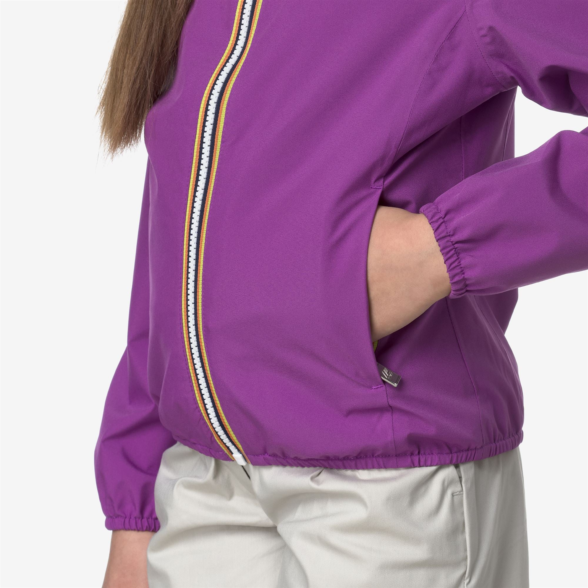 P. LILY STRETCH POLY JERSEY - Jackets - Short - Girl - VIOLET - Image 2
