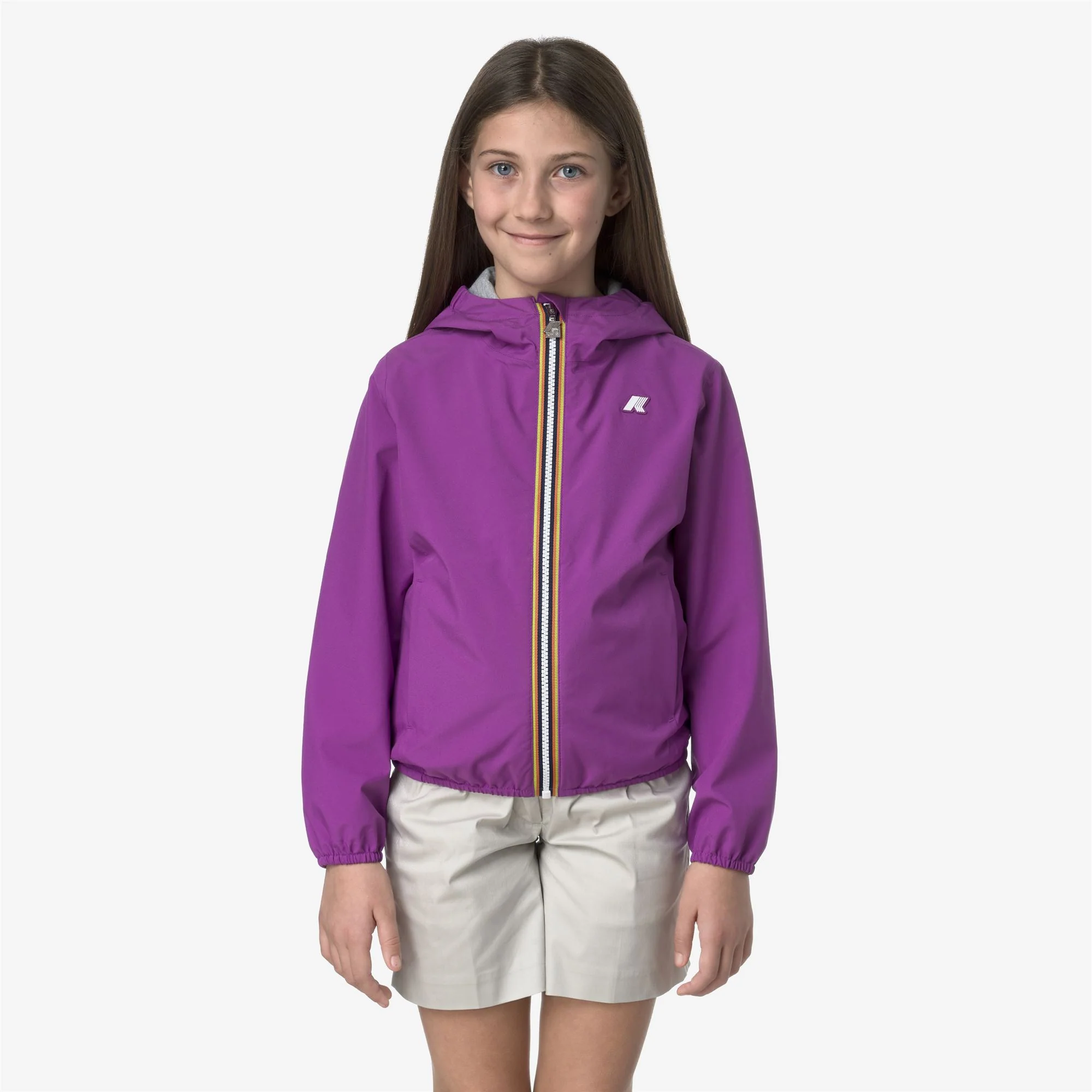 P. LILY STRETCH POLY JERSEY - Jackets - Short - Girl - VIOLET - Image 3
