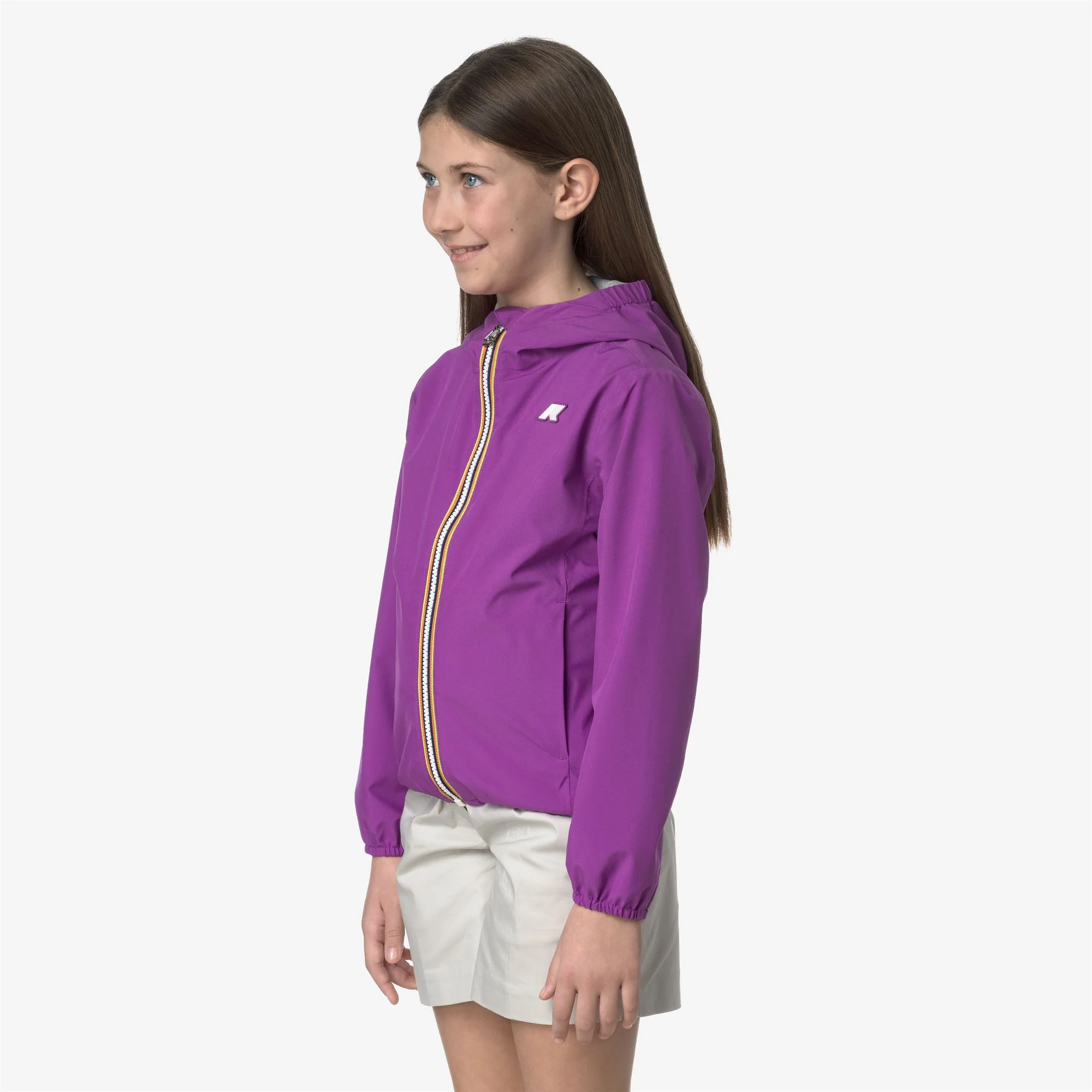 P. LILY STRETCH POLY JERSEY - Jackets - Short - Girl - VIOLET - Image 4